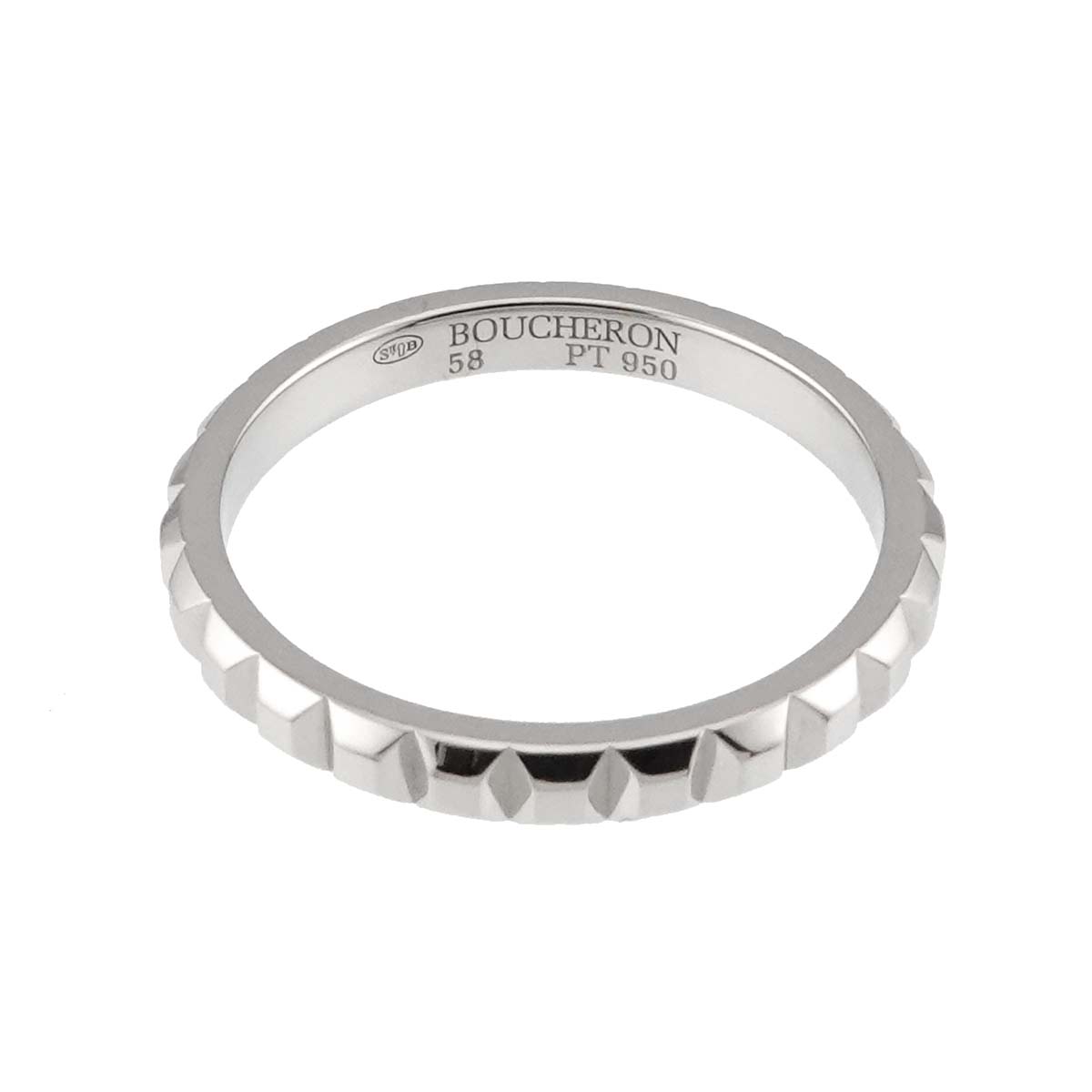 Quatre clou de paris Ring Pt Platinum Size58 8-8.25(US)