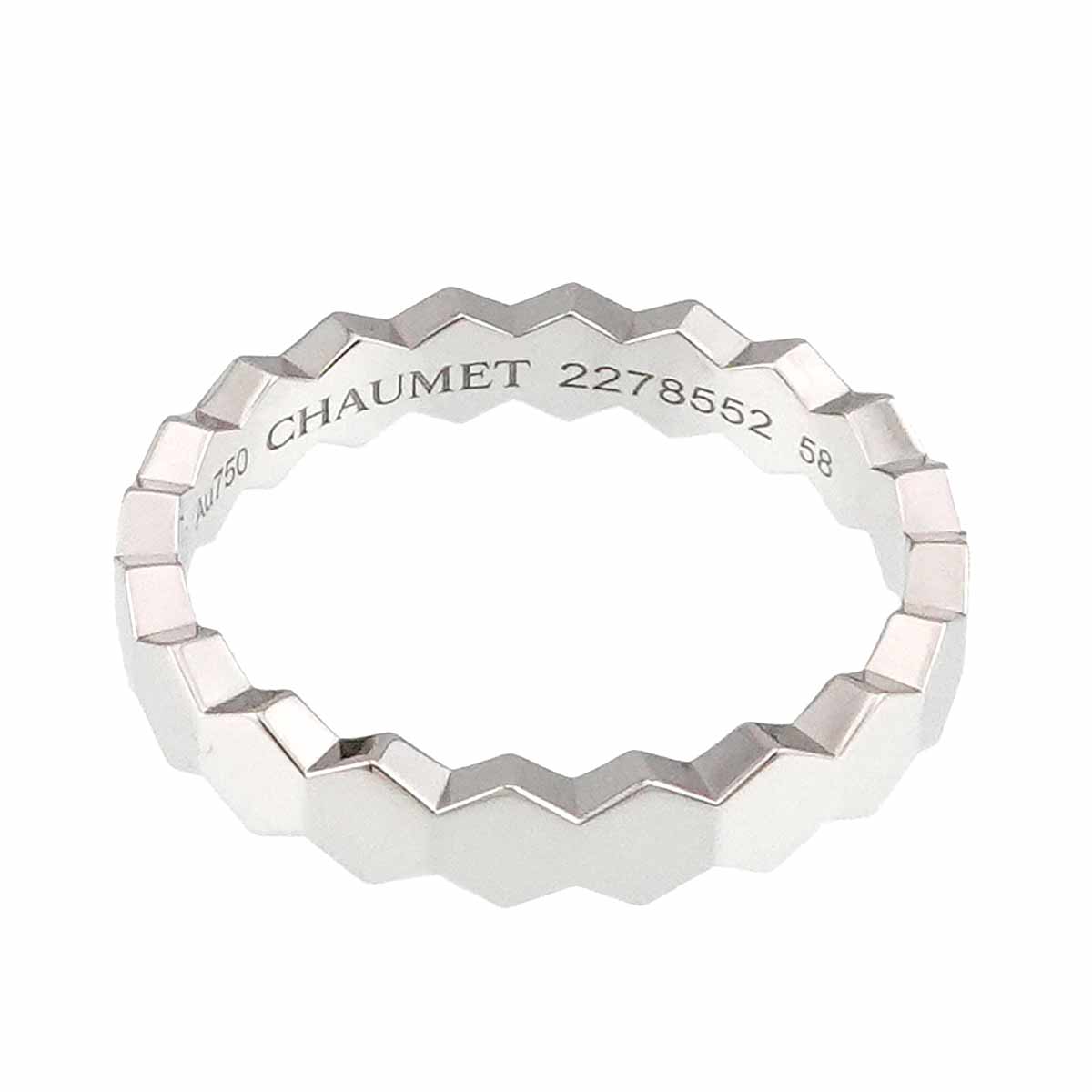 BEE MY LOVE Diamond Ring 18K WG 750 size58 8-8.25(US)