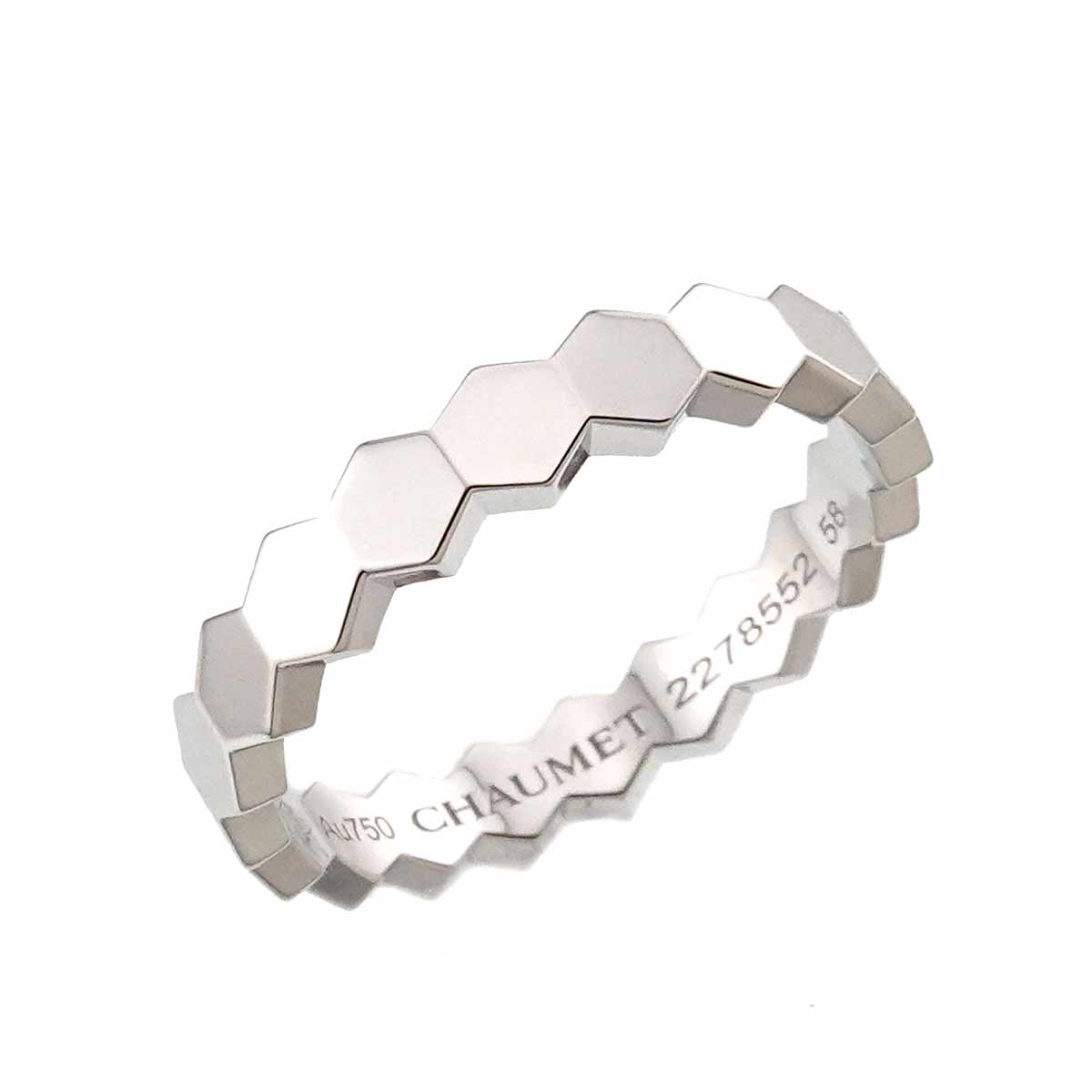 BEE MY LOVE Diamond Ring 18K WG 750 size58 8-8.25(US)