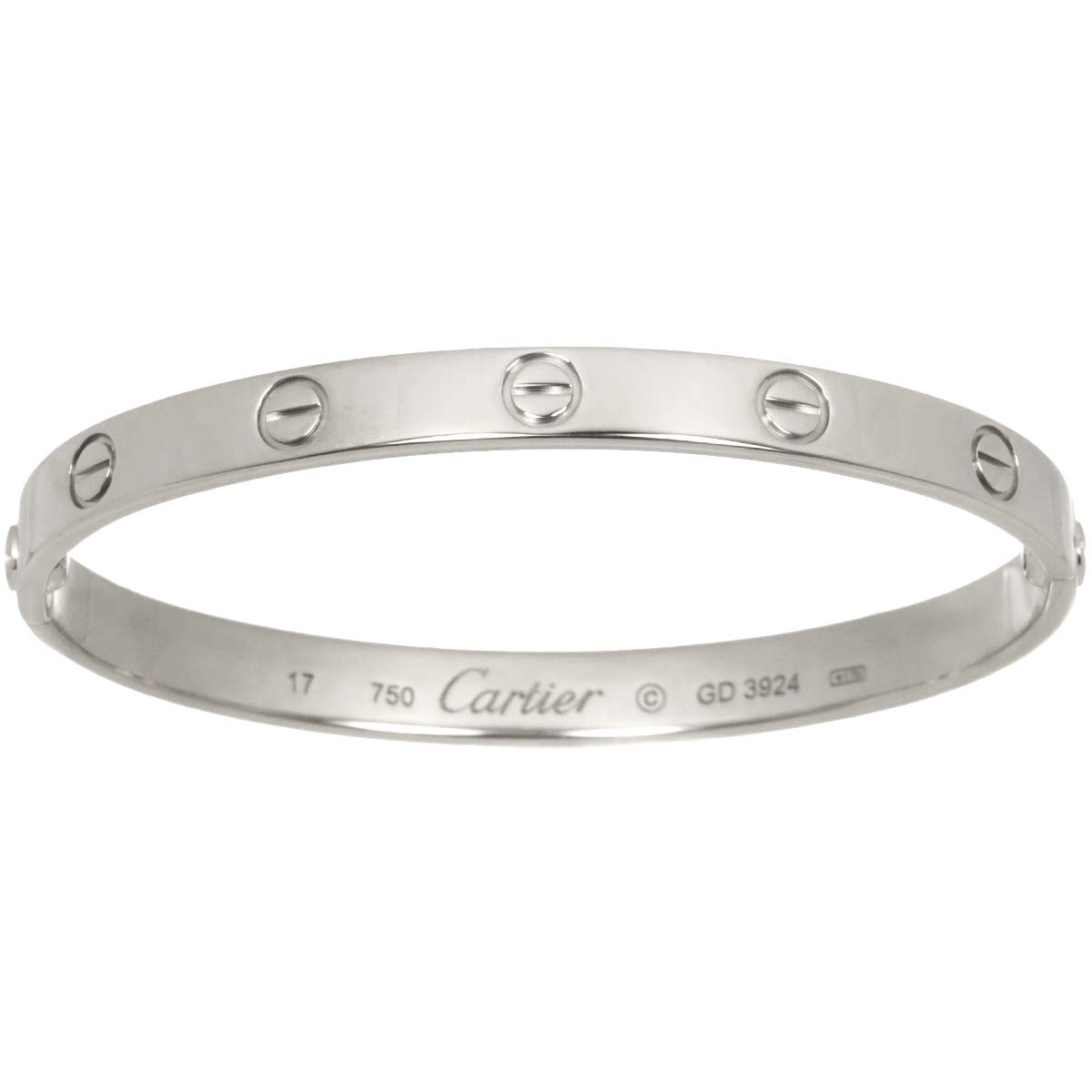 Love Bracelet Bangle 18K WG 750 Size17