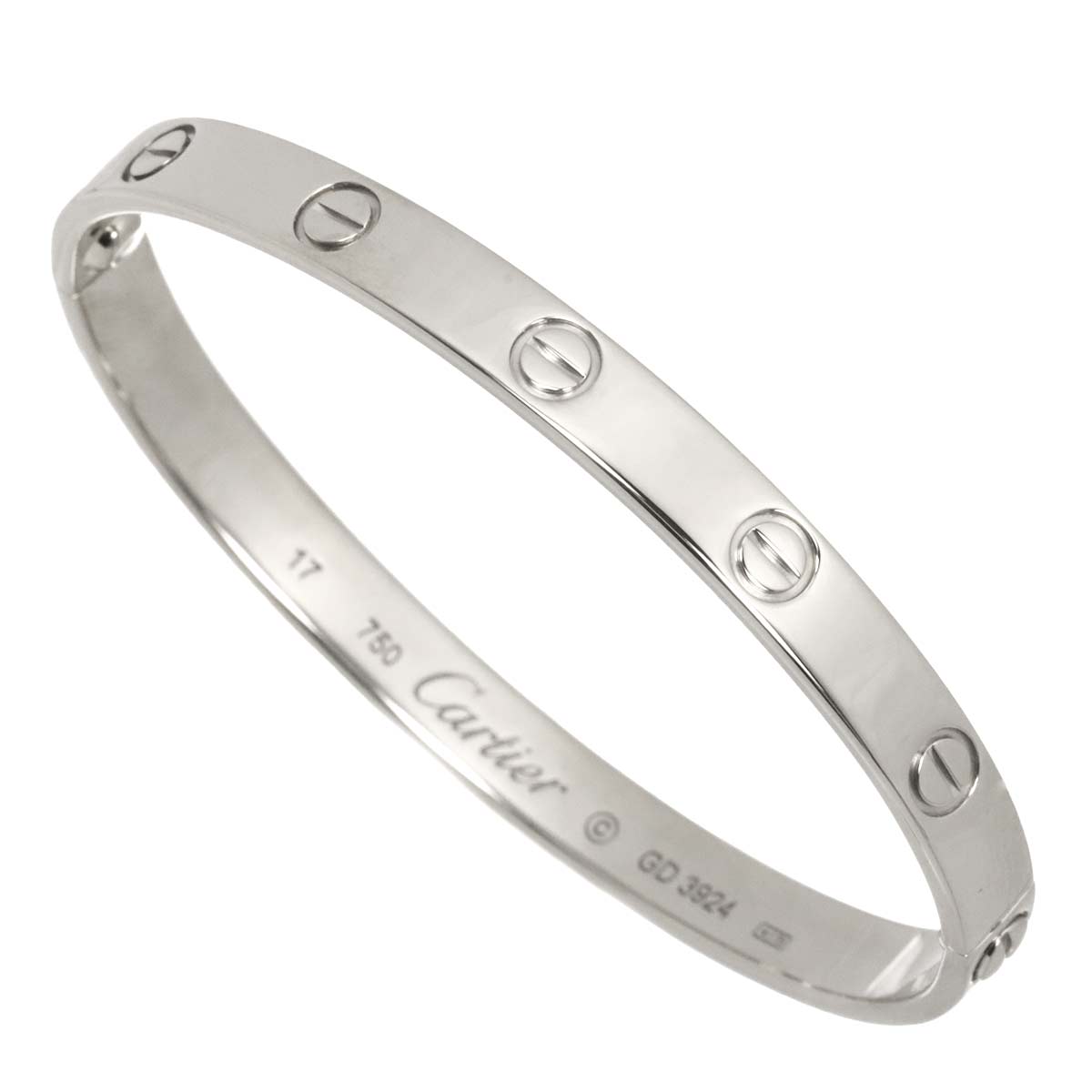 Love Bracelet Bangle 18K WG 750 Size17