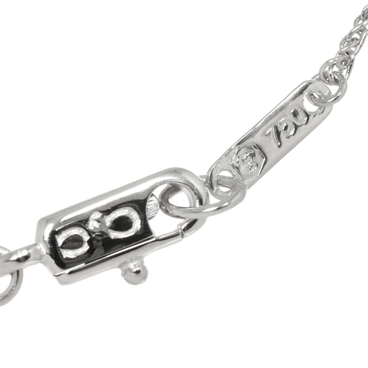 Padparadscha Sapphire 0.483ct Necklace 18K WG 750