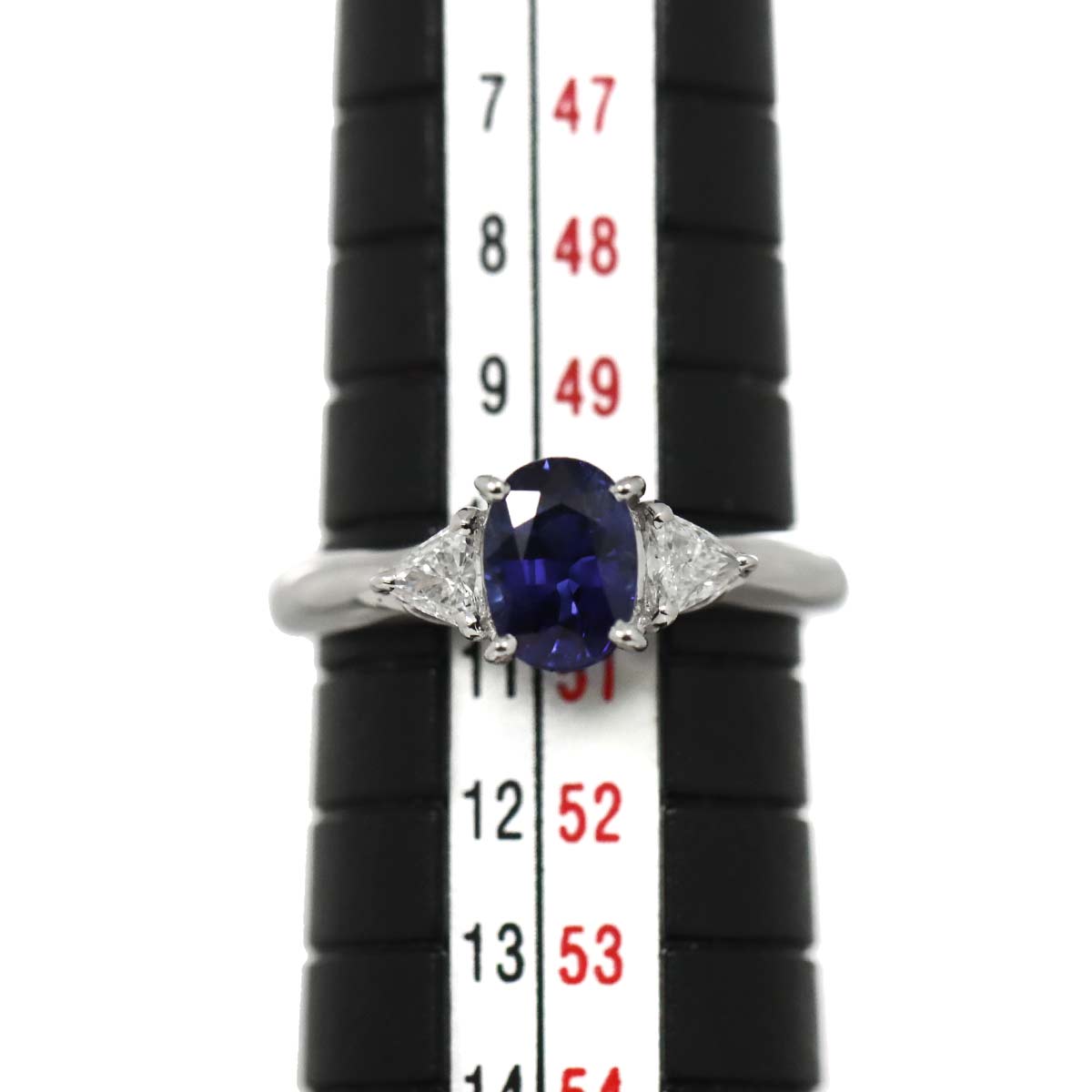 Sapphire 1.09ct Diamond 0.21ct Ring Platinum size5.25(US)