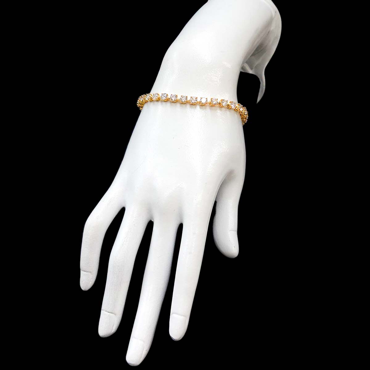 Diamond Bracelet 18K Yellow Gold 750