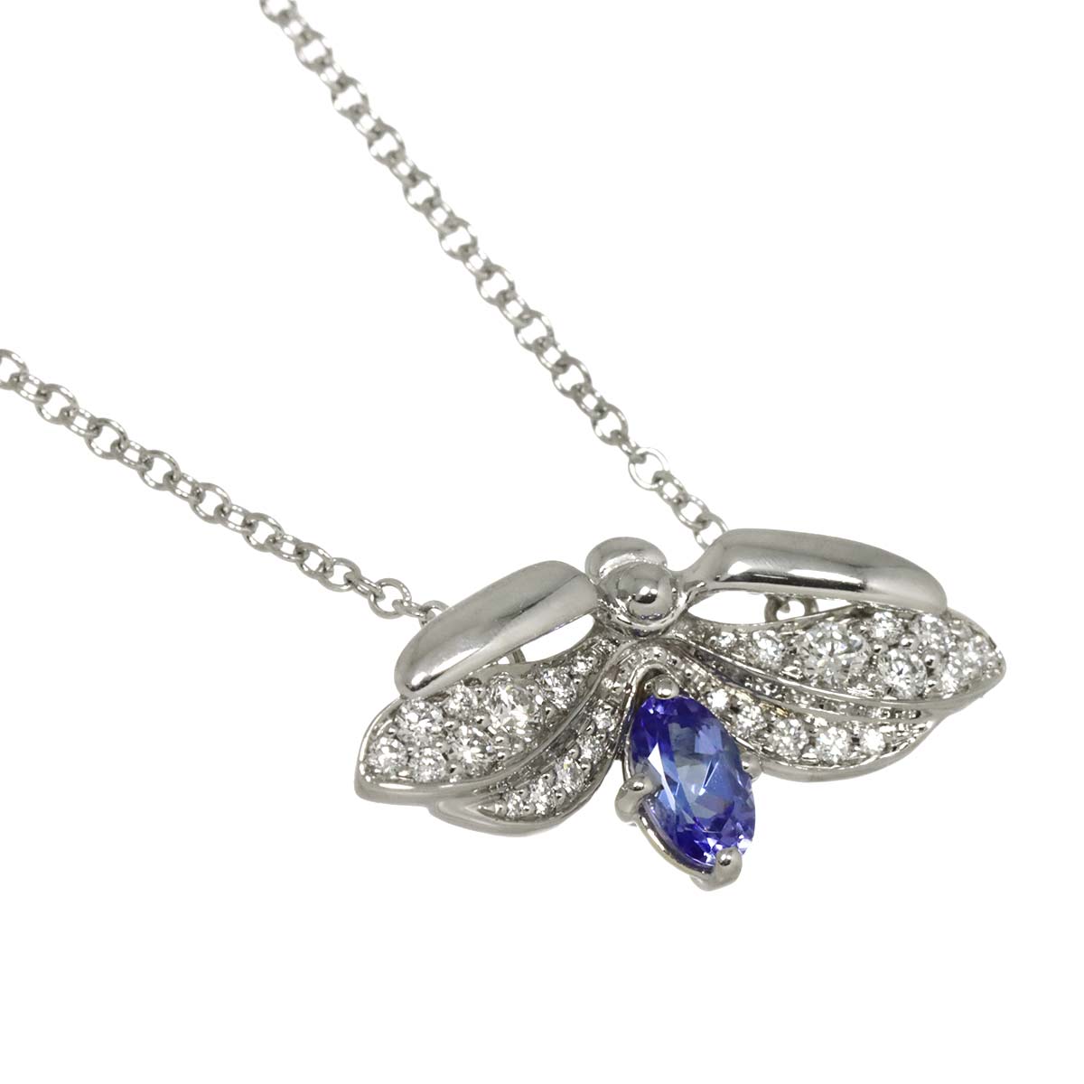 Tanzanite Diamond Necklace Platinum