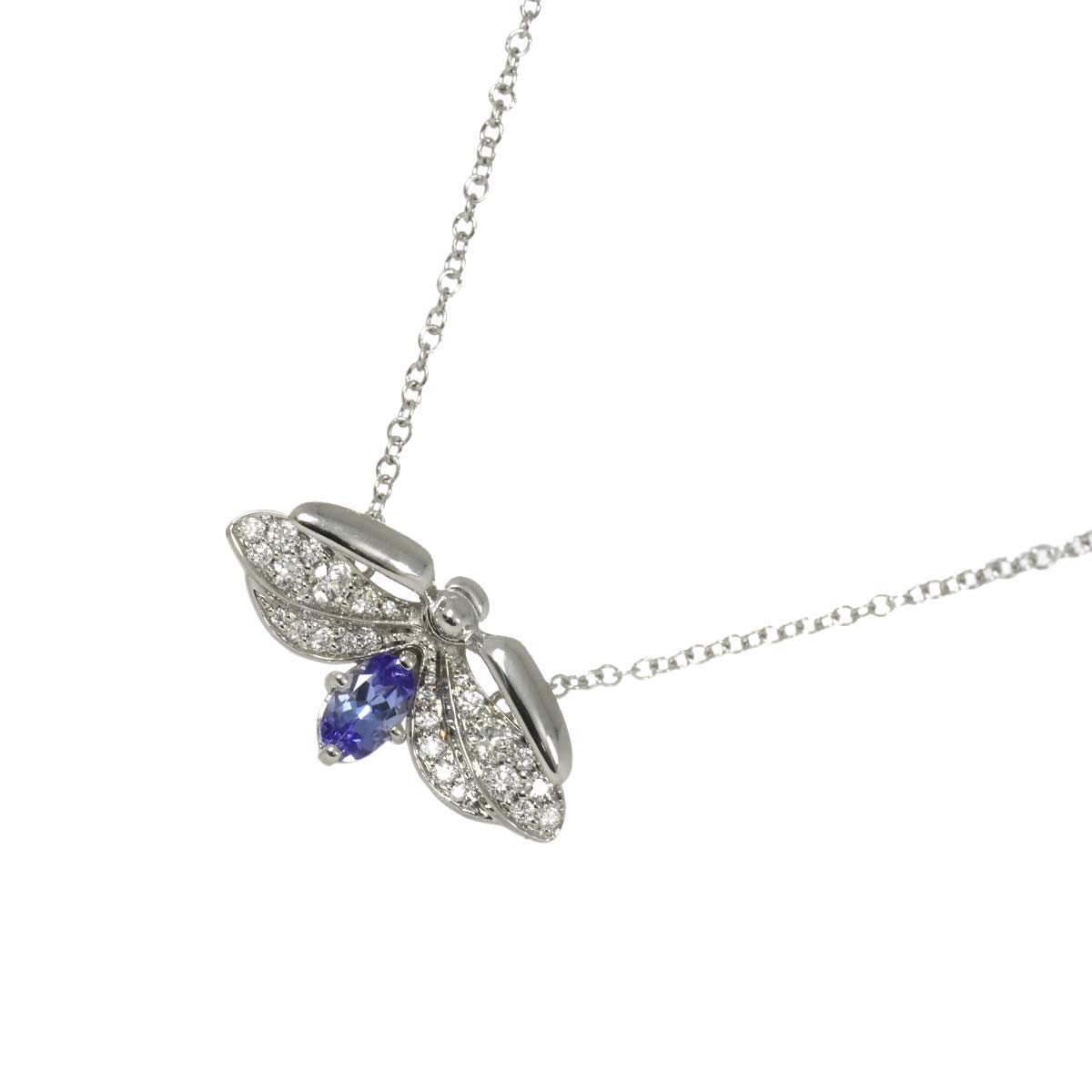 Tanzanite Diamond Necklace Platinum