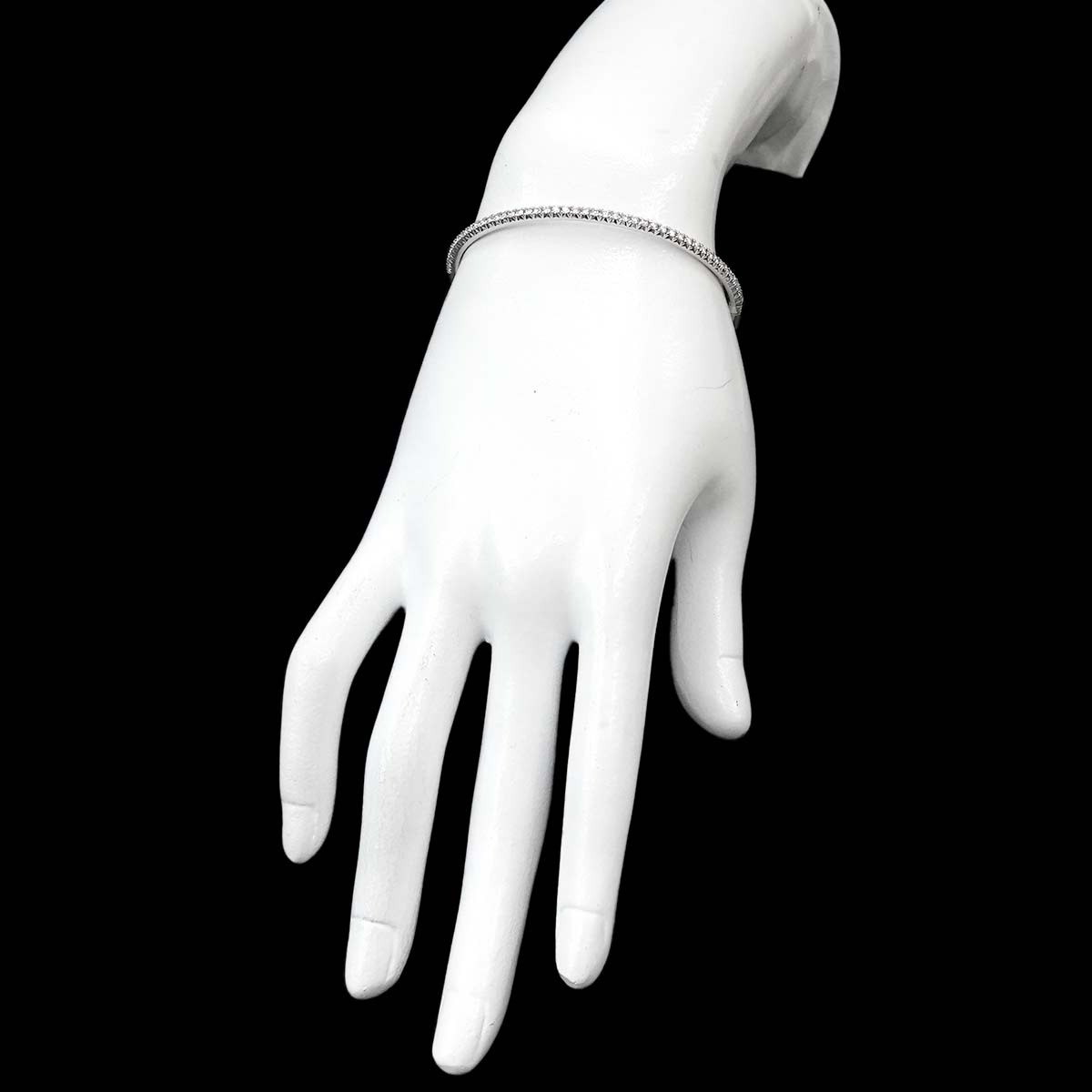 Metro Diamond Bracelet 18K White Gold 750