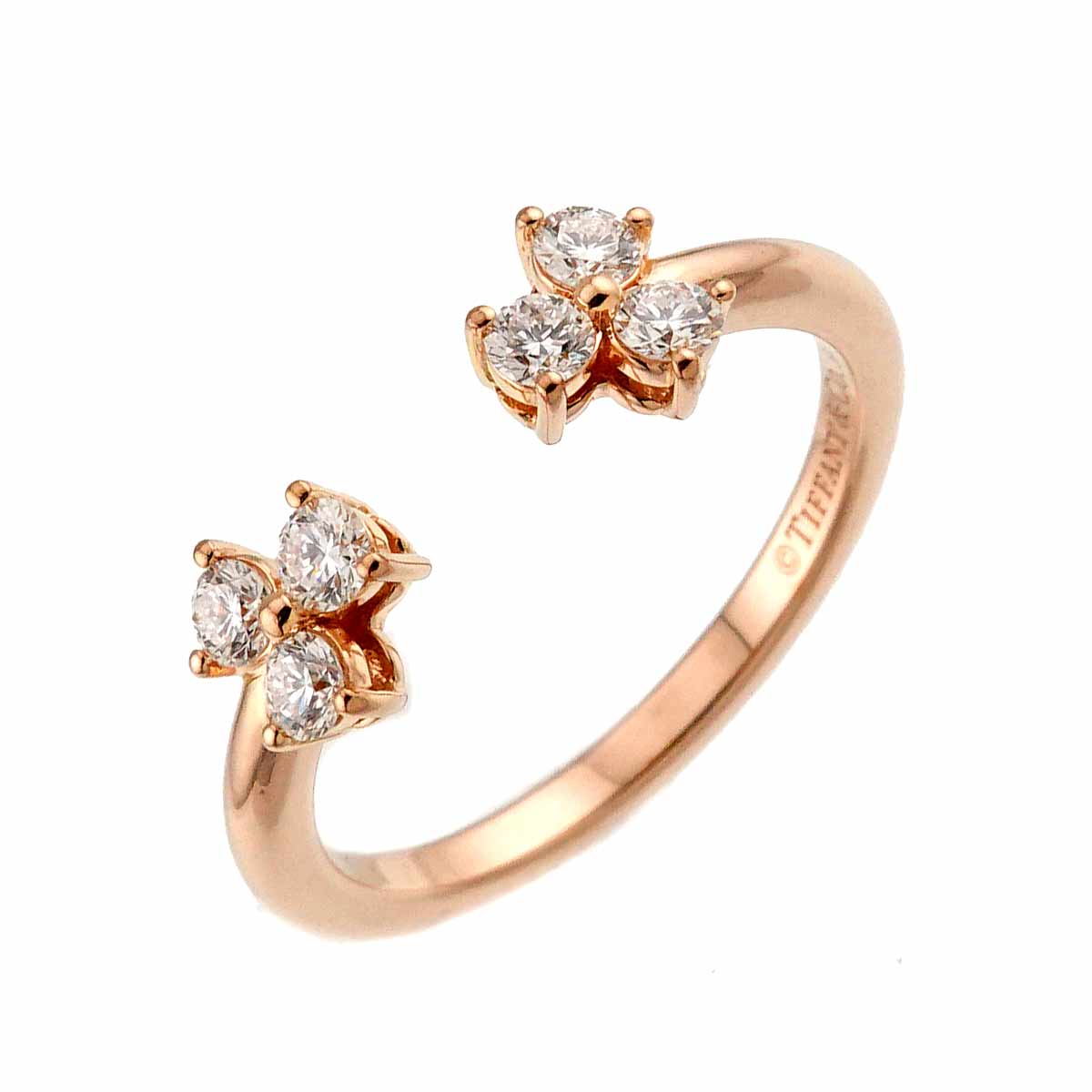 Aria Diamond Ring 18K PG 750 Size4.75-5(US)