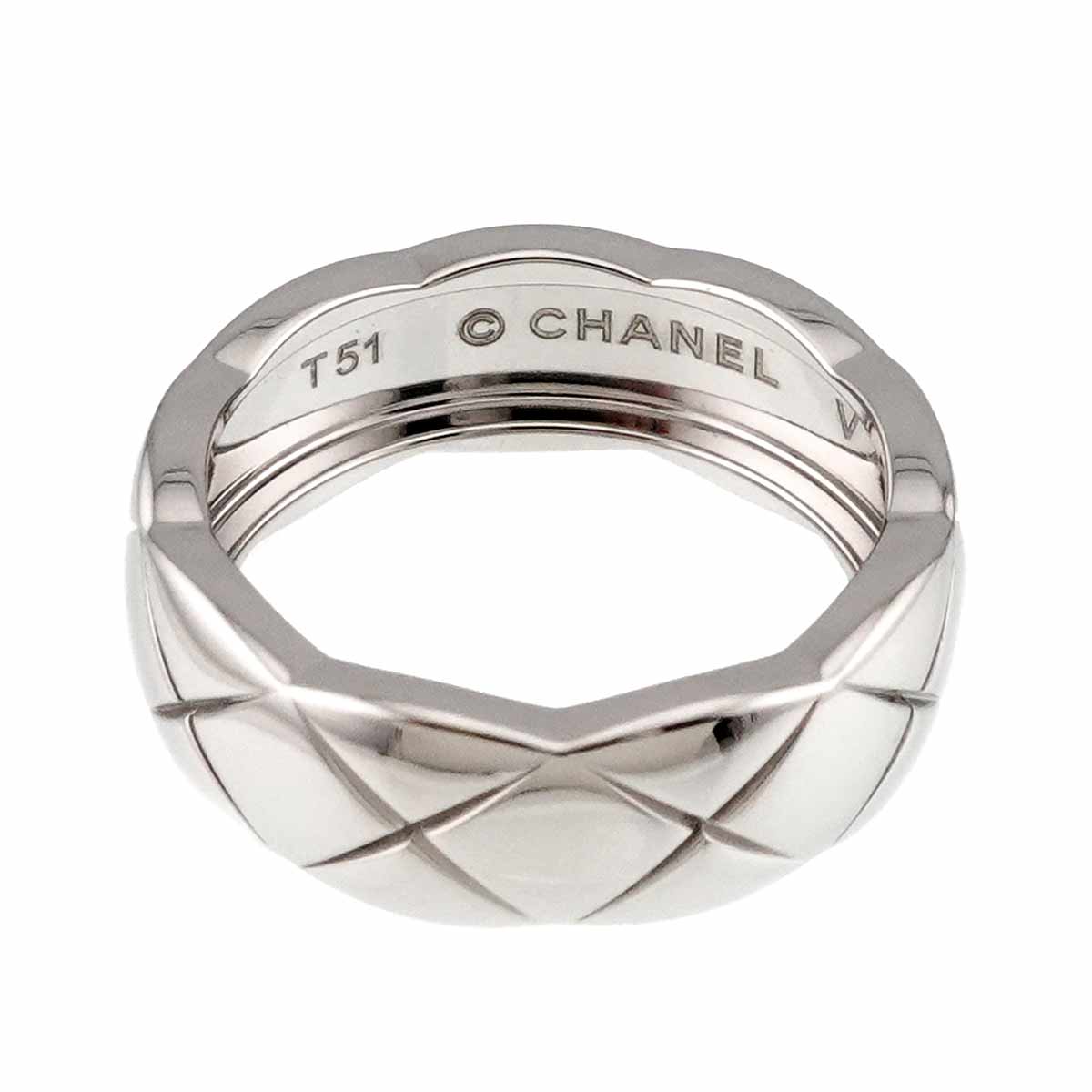 Coco Crush MM Ring 18K WG 750 size51 5.5-5.75(US)