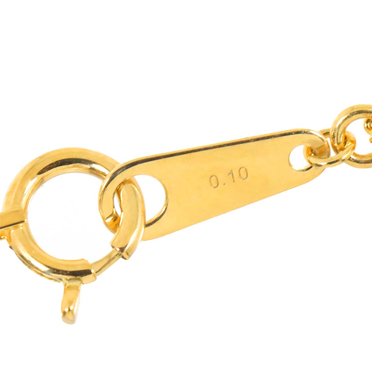 Diamond 0.10ct Necklace 18K YG 750