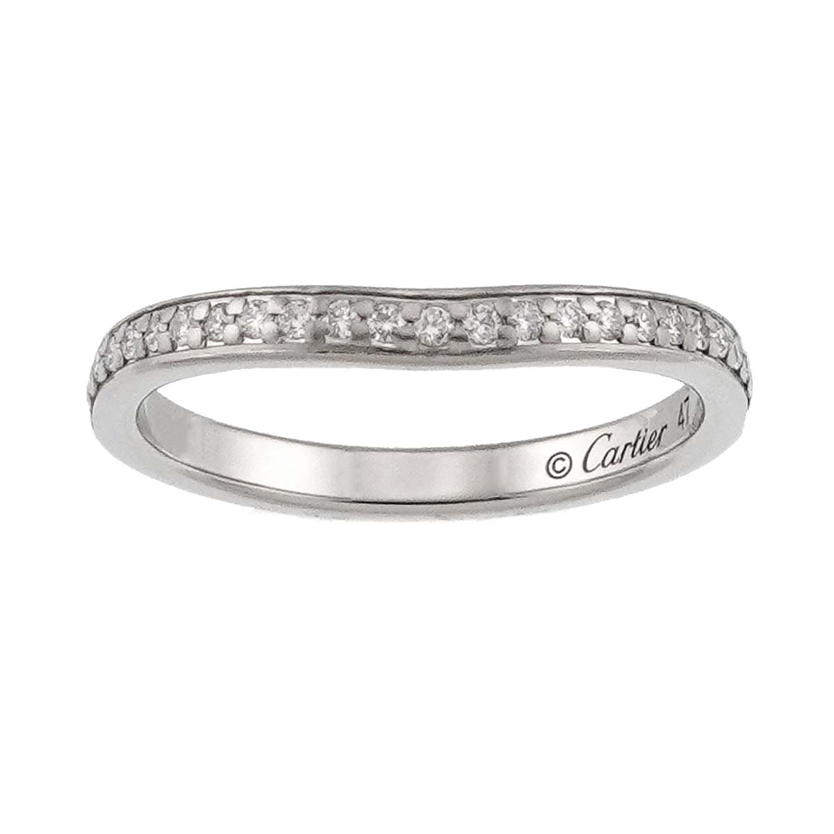 Ballerine Diamond Ring Pt Platinum size47 4(US)