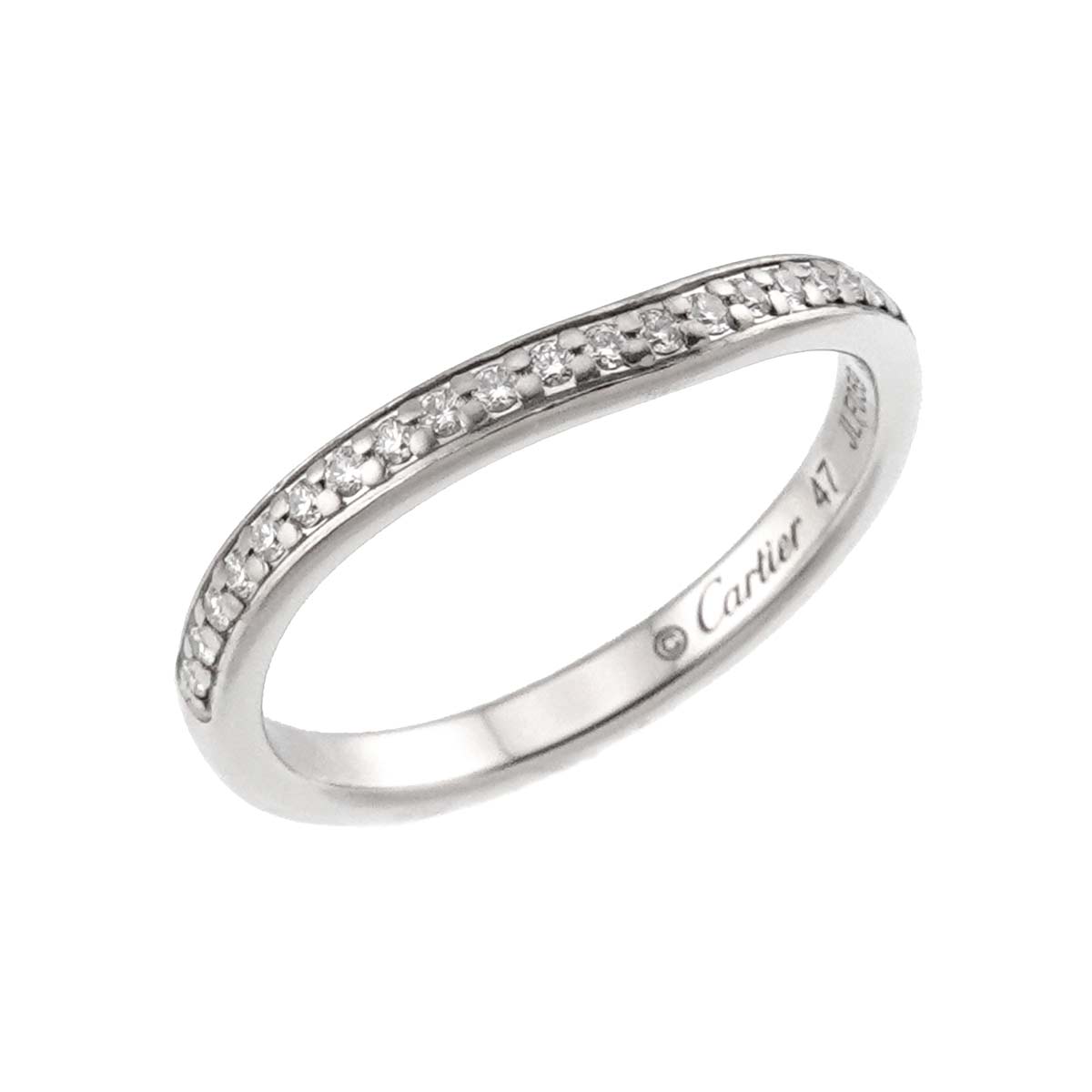 Ballerine Diamond Ring Pt Platinum size47 4(US)
