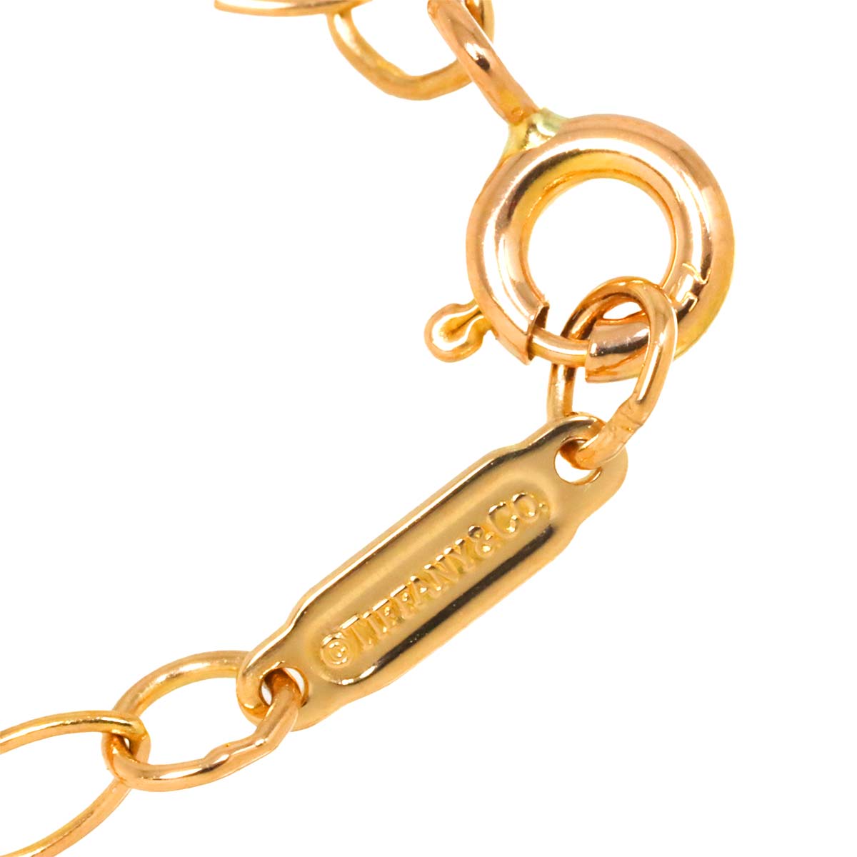 Clover key Diamond Necklace 18K PG 750