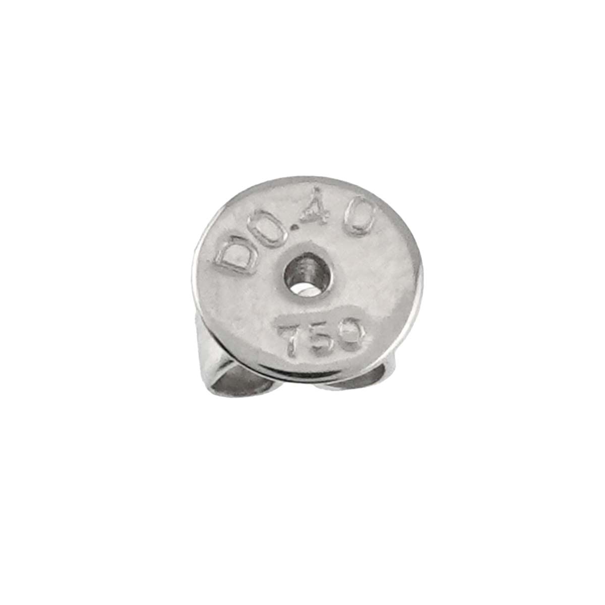 Diamond 0.40ct Earring Pierced 18K K18 WG 750 One Piece only