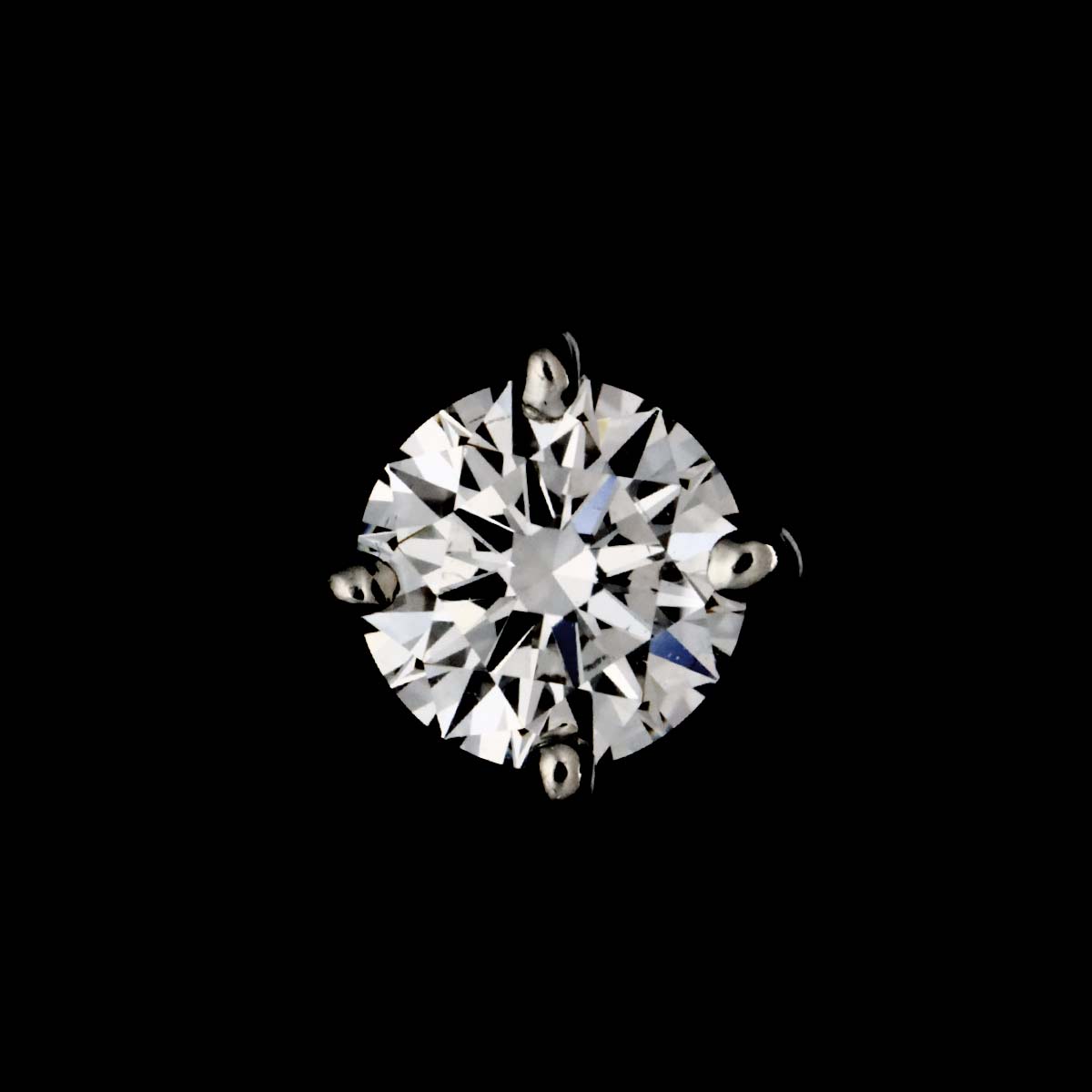 Diamond 0.35ctx2 F/VS1/3EX-EX Earrings Pierced Pt