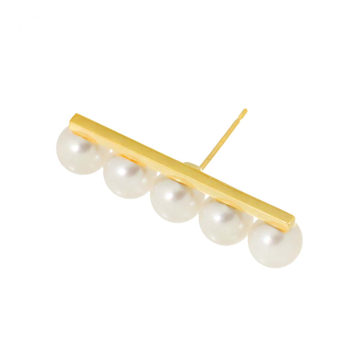 Balance Plus Earring Pierced 18K YG One piece only