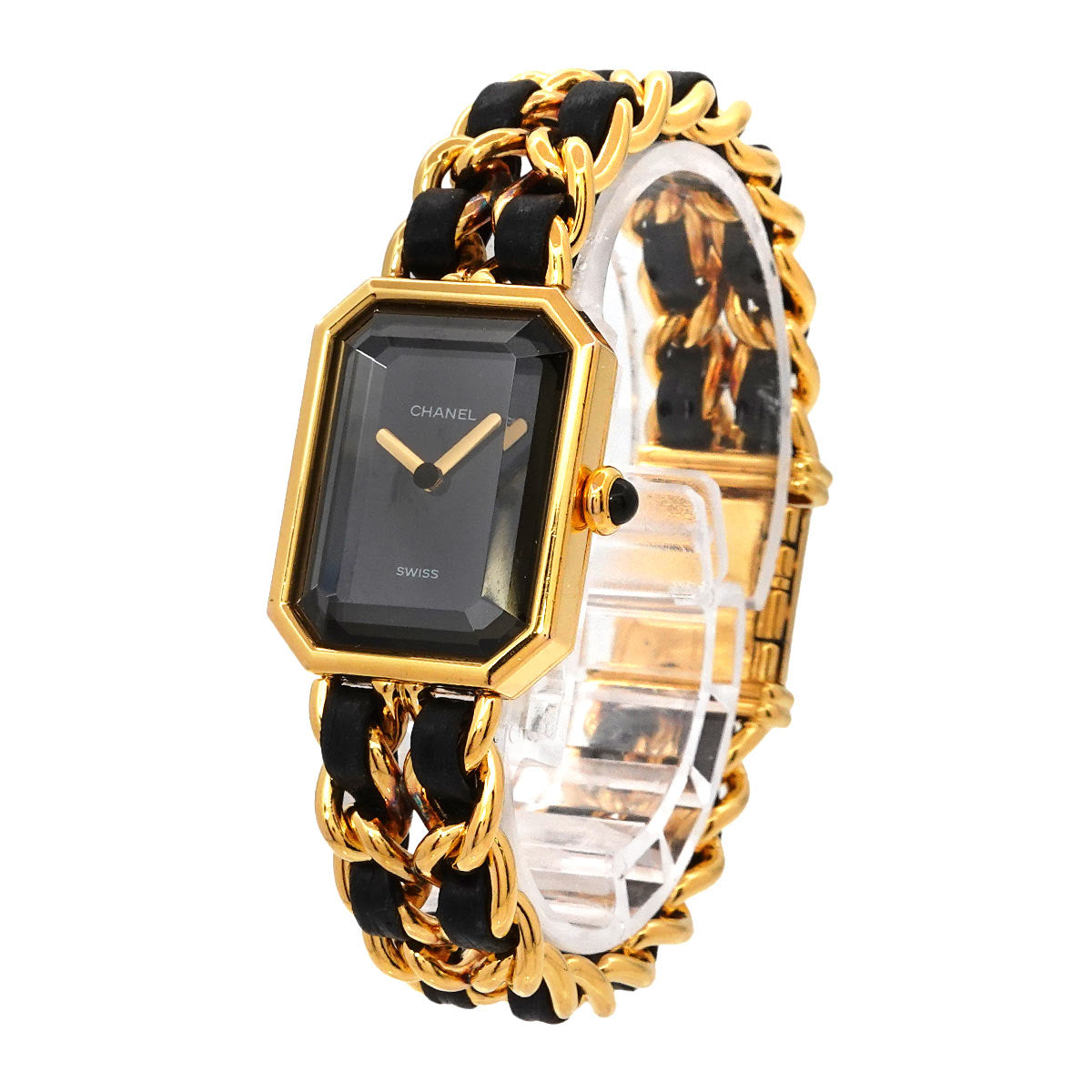 Premiere Size M H0001 Vintage Quartz Black Dial Ladies Watch