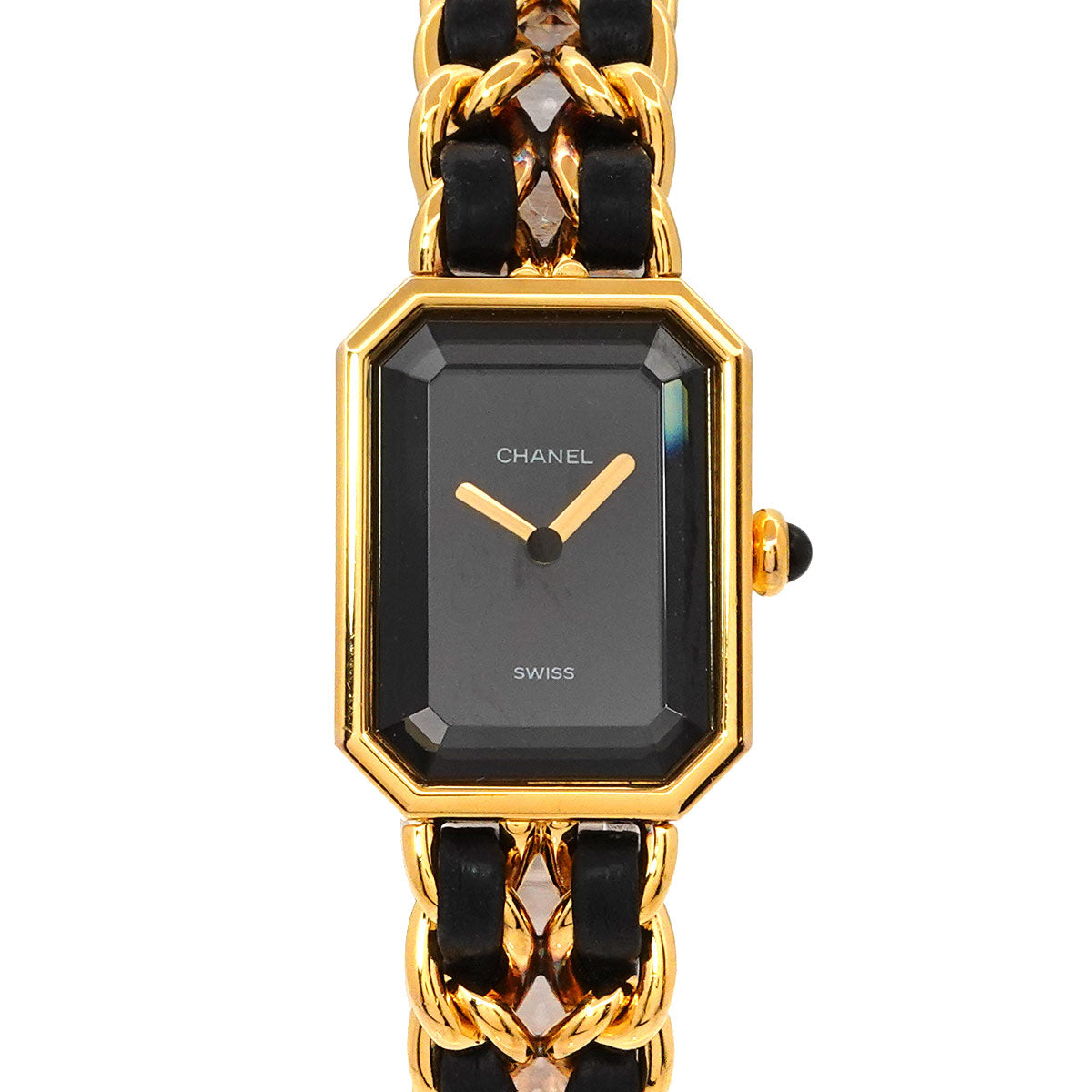 Premiere Size M H0001 Vintage Quartz Black Dial Ladies Watch