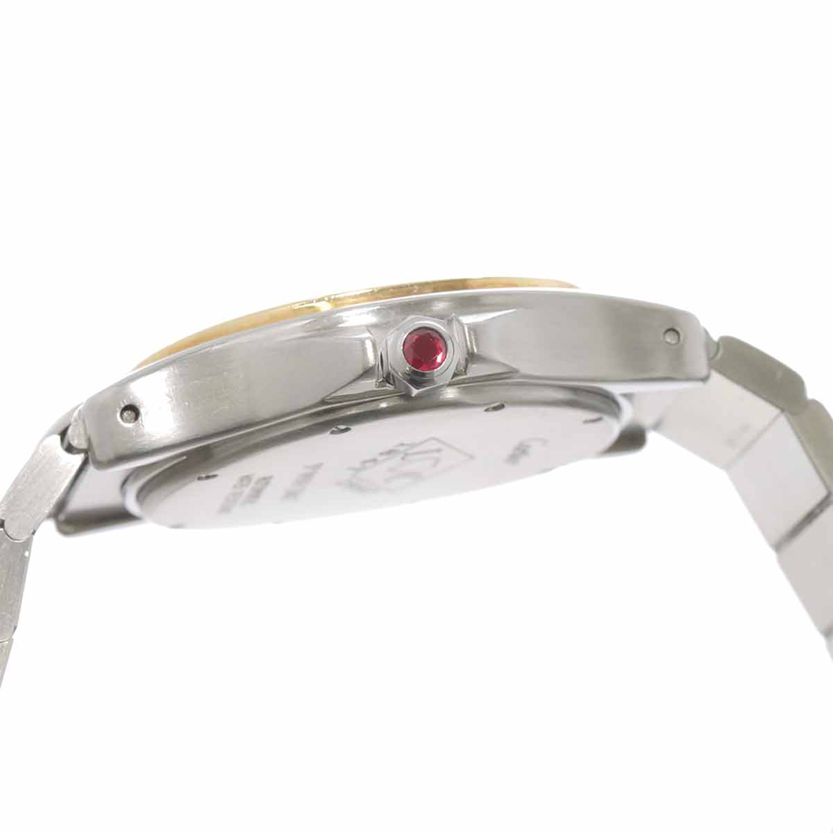 Santos Round GMT W20038R3 YG Automatic Silver Dial Mens Dial