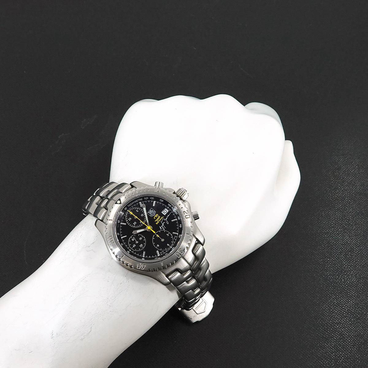 Link Chronograph CT2115 Ayrton Senna Black Dial Mens Watch