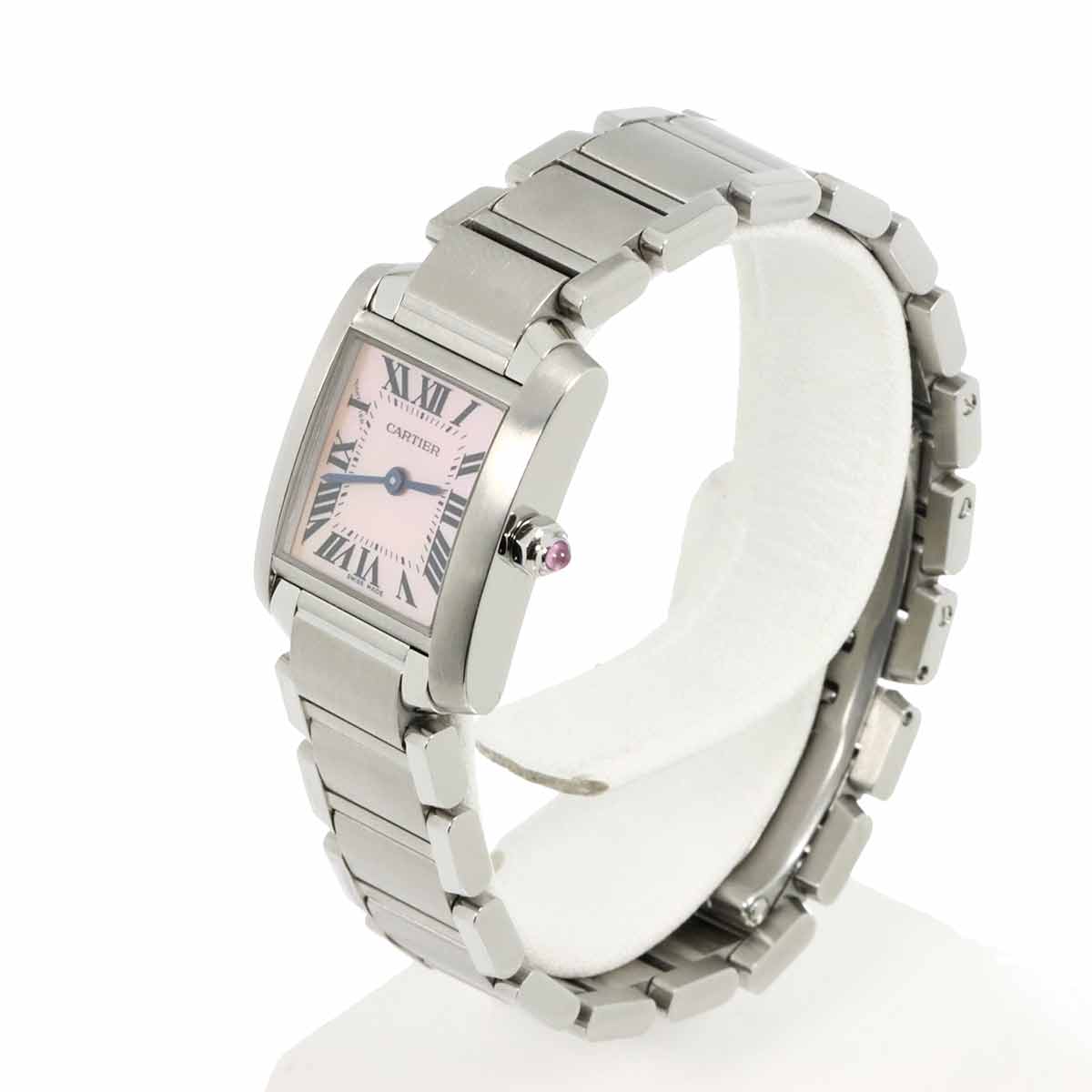Tank Francaise SM W51028Q3 Quartz Pink Shell Dial Ladies