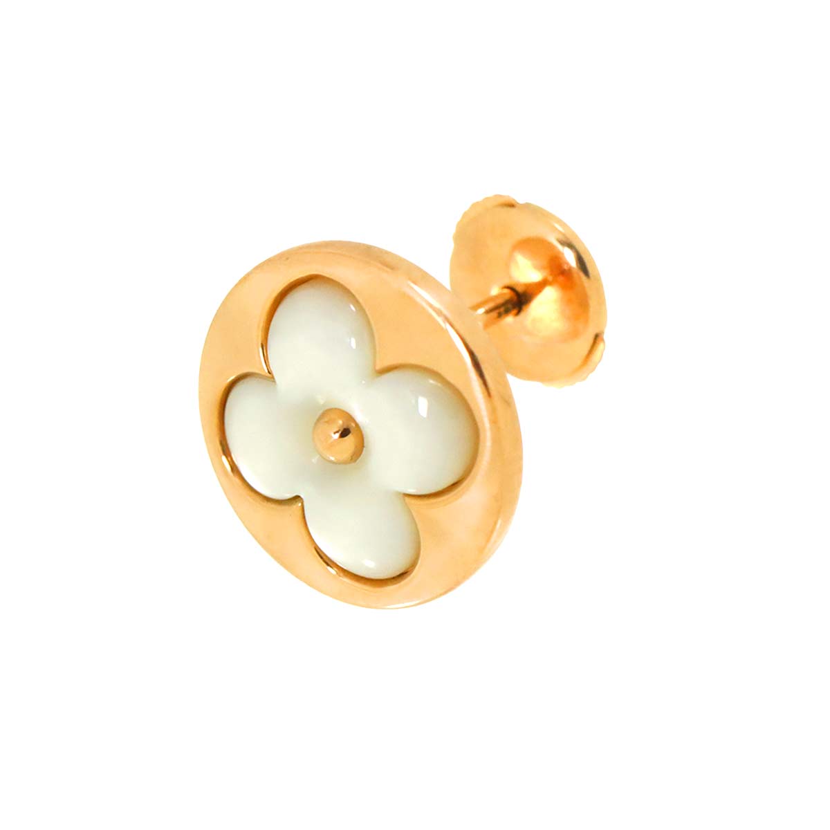 Blossom MOP Earring Pierced 18K PG 750 One Piece only