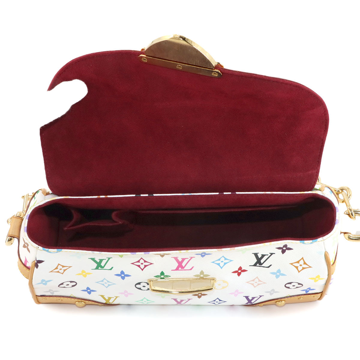 Monogram Multicolor Beverly MM Shoulder Bag Blanc M40203