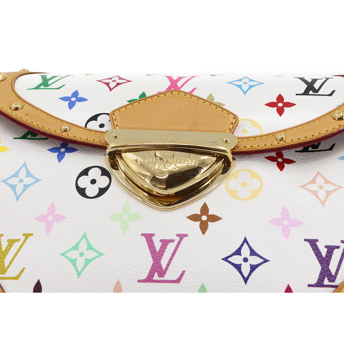 Monogram Multicolor Beverly MM Shoulder Bag Blanc M40203