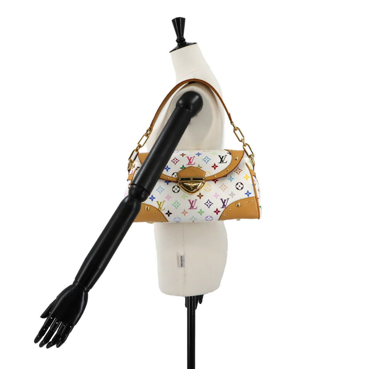 Monogram Multicolor Beverly MM Shoulder Bag Blanc M40203