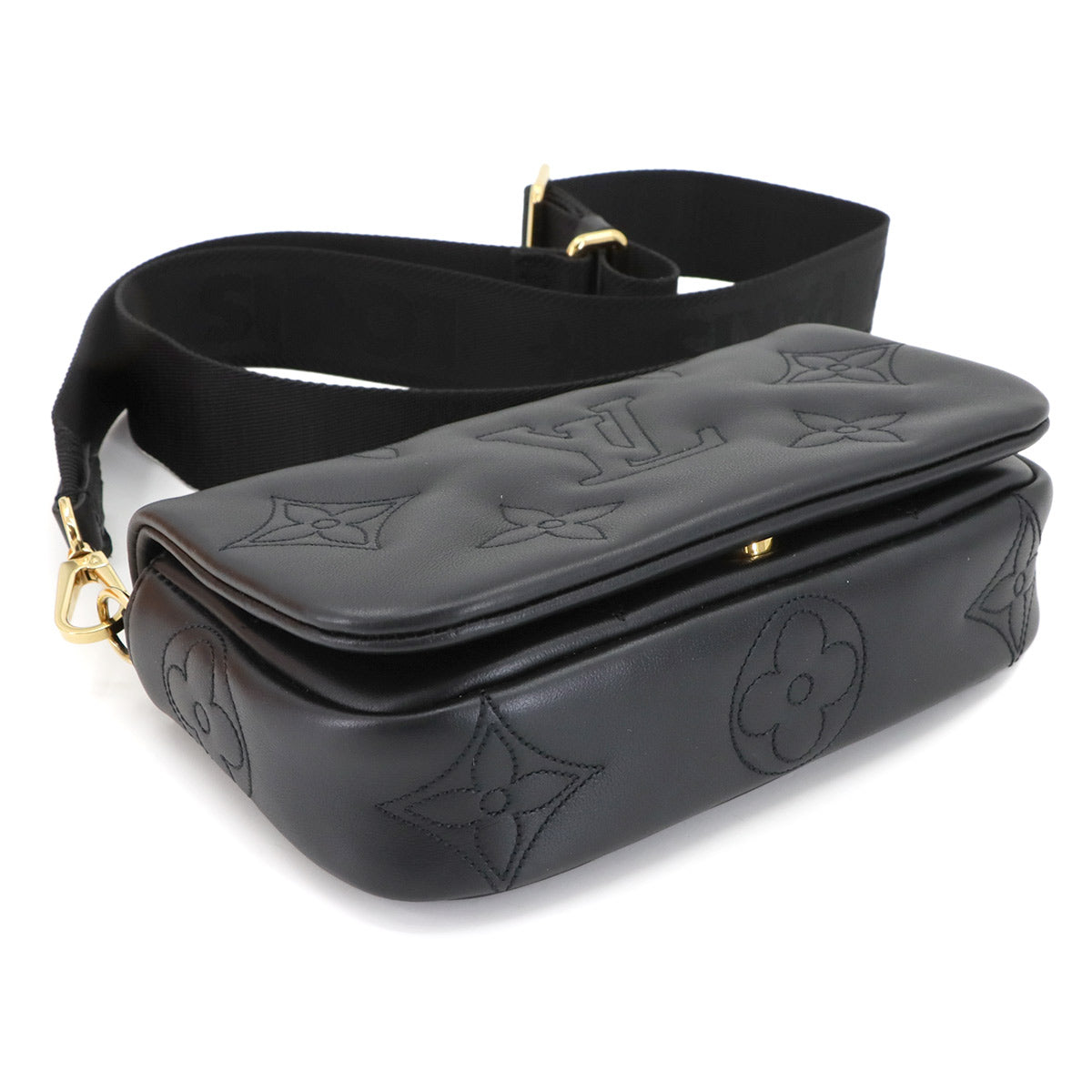 Bubblegram Wallet on Strap Shoulder Bag Leather M81398