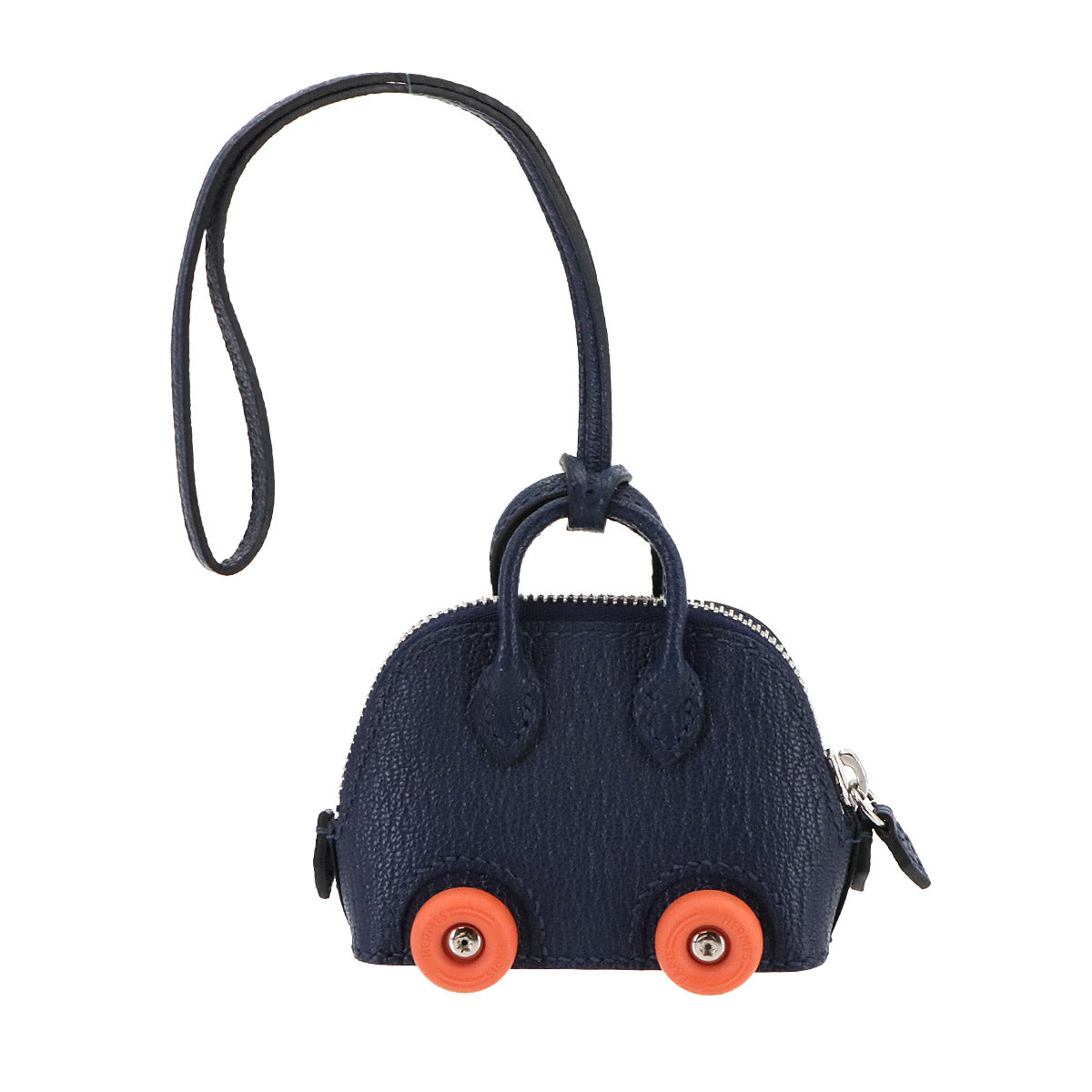 Bolide On Wheels Bag Charm Chevre Blue Saphir