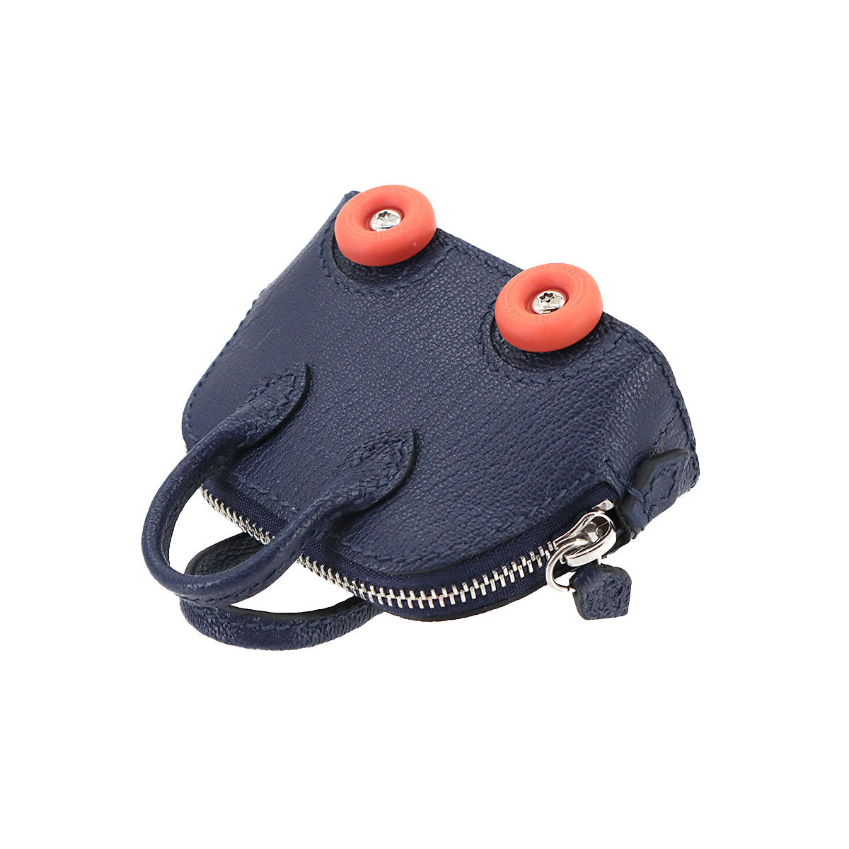 Bolide On Wheels Bag Charm Chevre Blue Saphir
