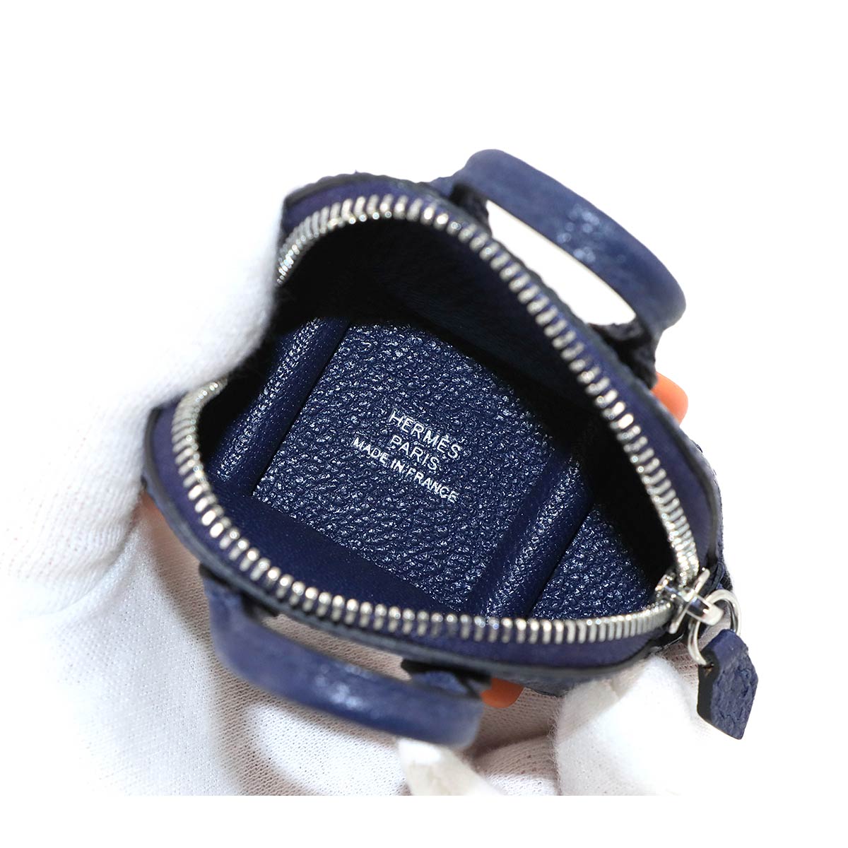 Bolide On Wheels Bag Charm Chevre Blue Saphir