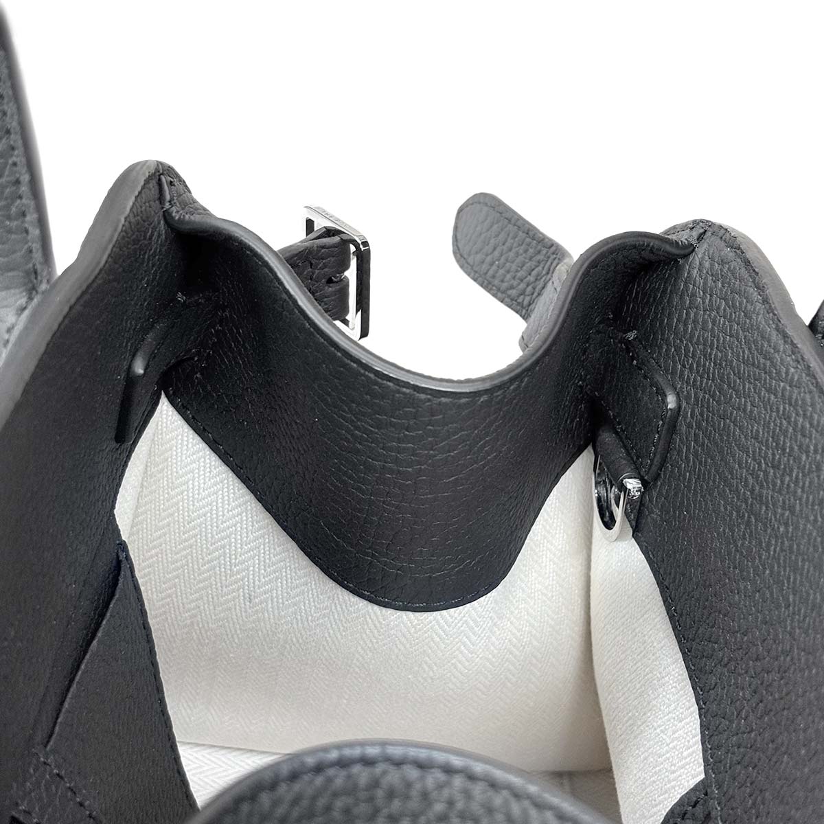 Margaux 10 Hand Shoulder Bag Leather Black W1190L133