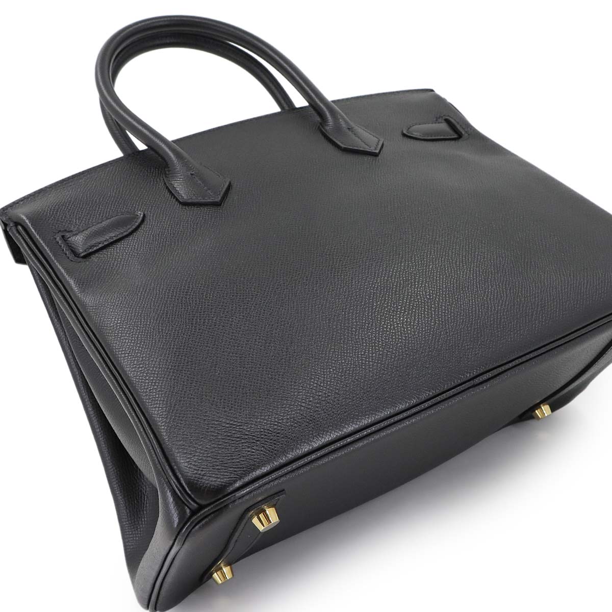 Birkin 30 Epsom Black Hand Bag Purse