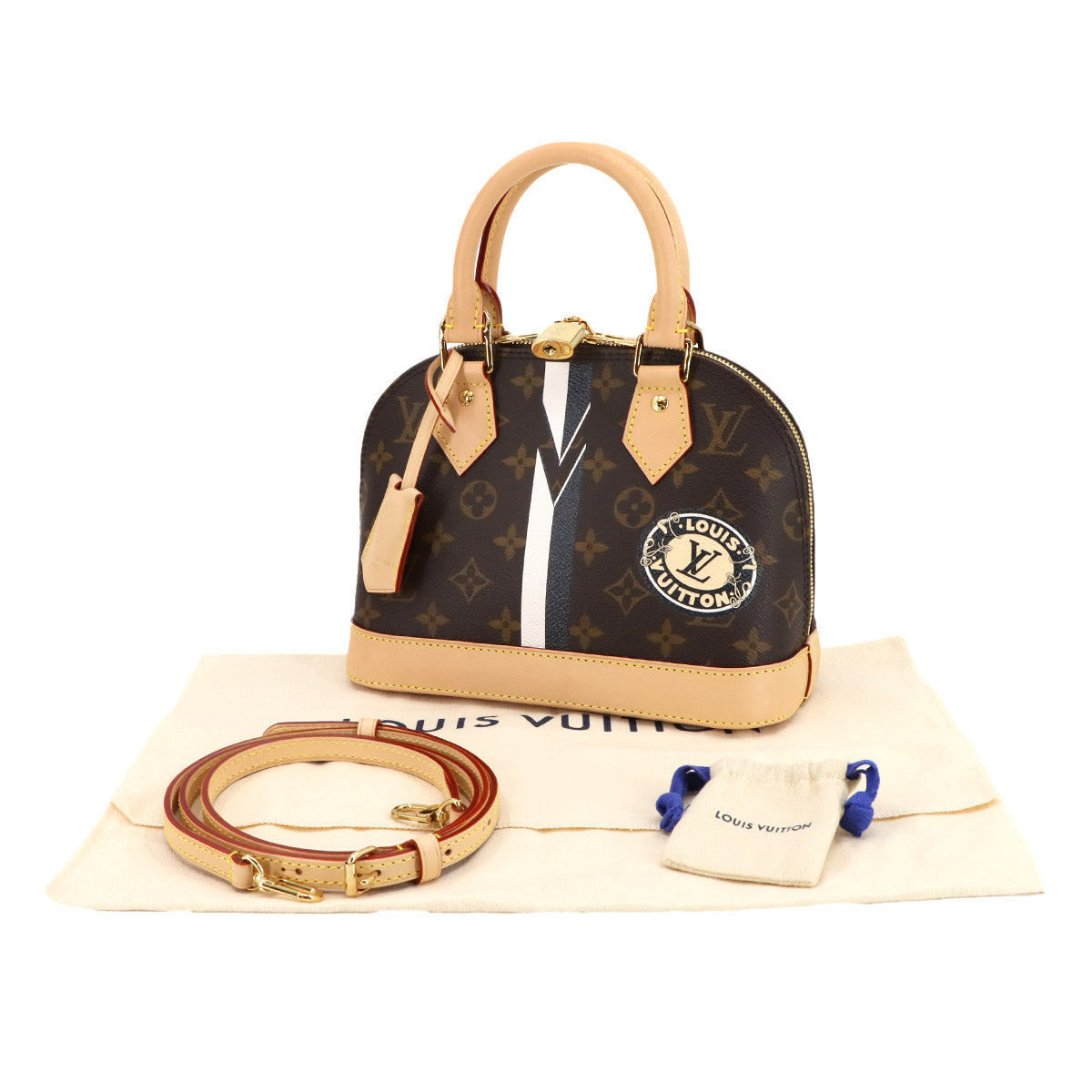 MoMonogram Alma BB Hand Shoulder Bag Leather P01917