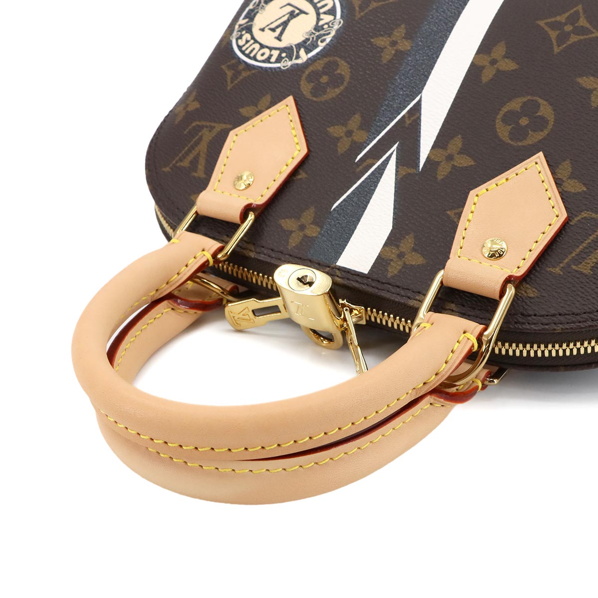 MoMonogram Alma BB Hand Shoulder Bag Leather P01917