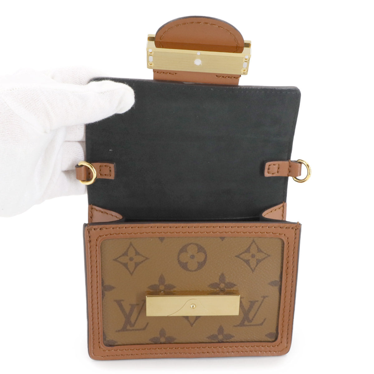 Monogram Reverse Pico Dauphine Chain Shoulder Bag M82749