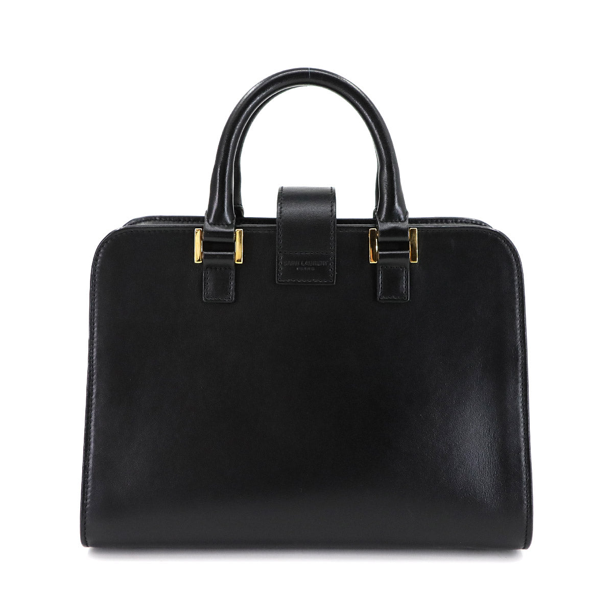 Baby Cabas Hand Shoulder Bag Leather Black 472466