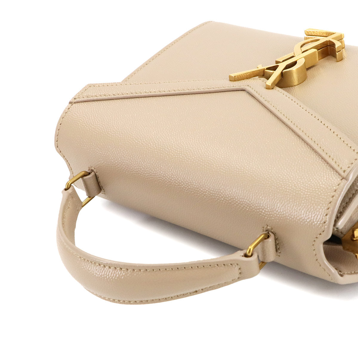 Cassandra Top handle Mini Hand Shoulder Bag Beige