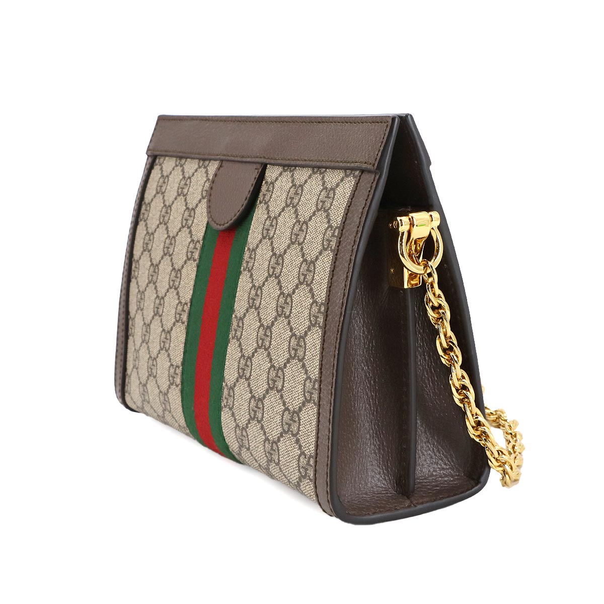 Ophidia Small Shoulder Bag GG Supreme Leather Beige 503877