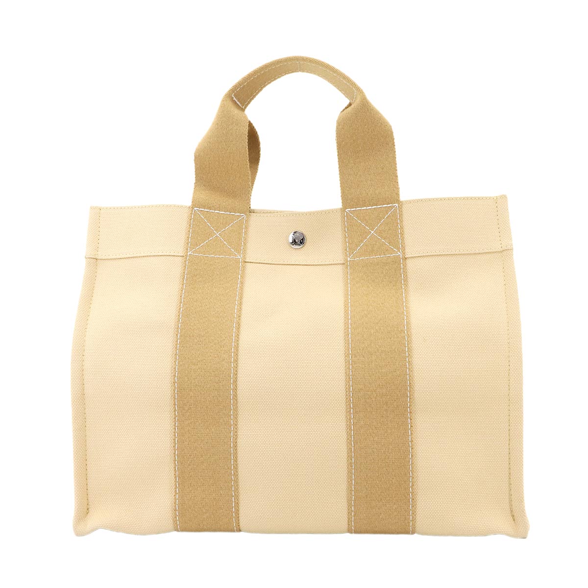 Coquillage PM Tote Bag Canvas Beige Unisex Purse