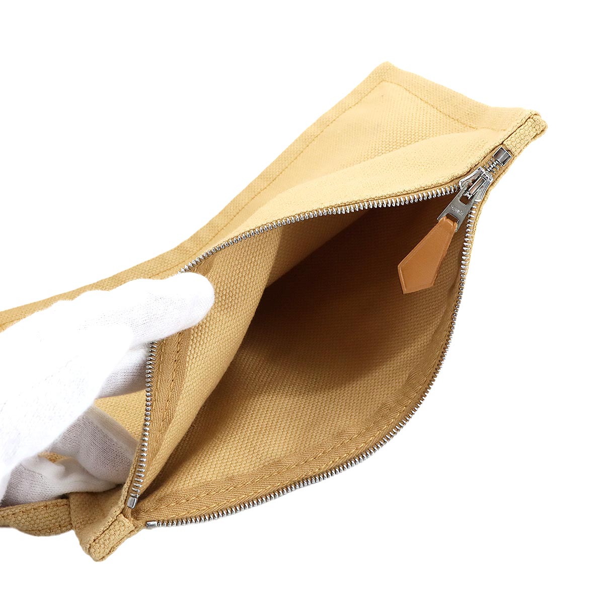 Coquillage PM Tote Bag Canvas Beige Unisex Purse