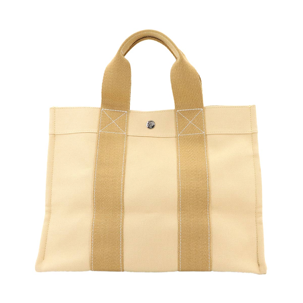 Coquillage PM Tote Bag Canvas Beige Unisex Purse