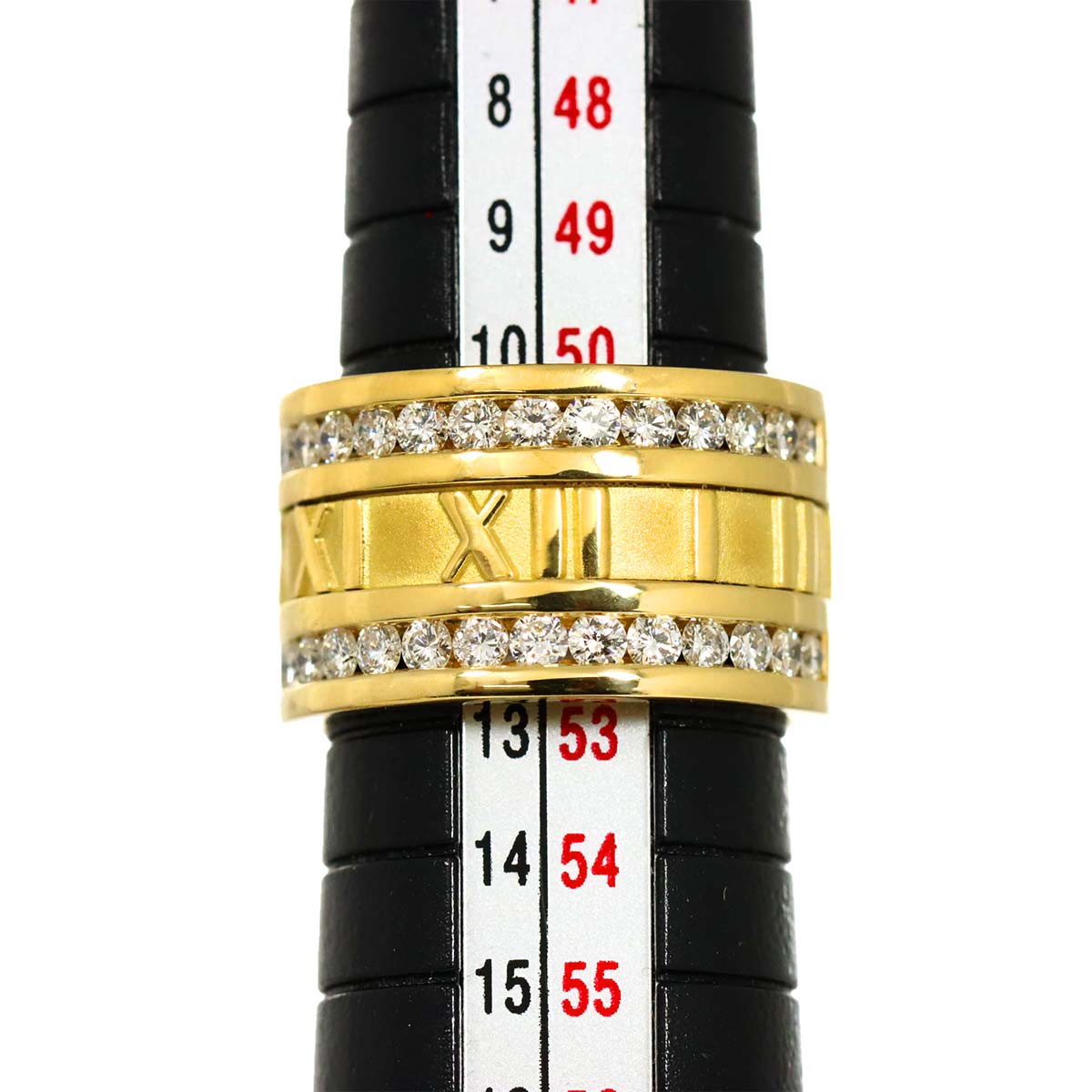 Atlas Wide Ring Diamond 18K YG 750 Size5.25-5.5(US)