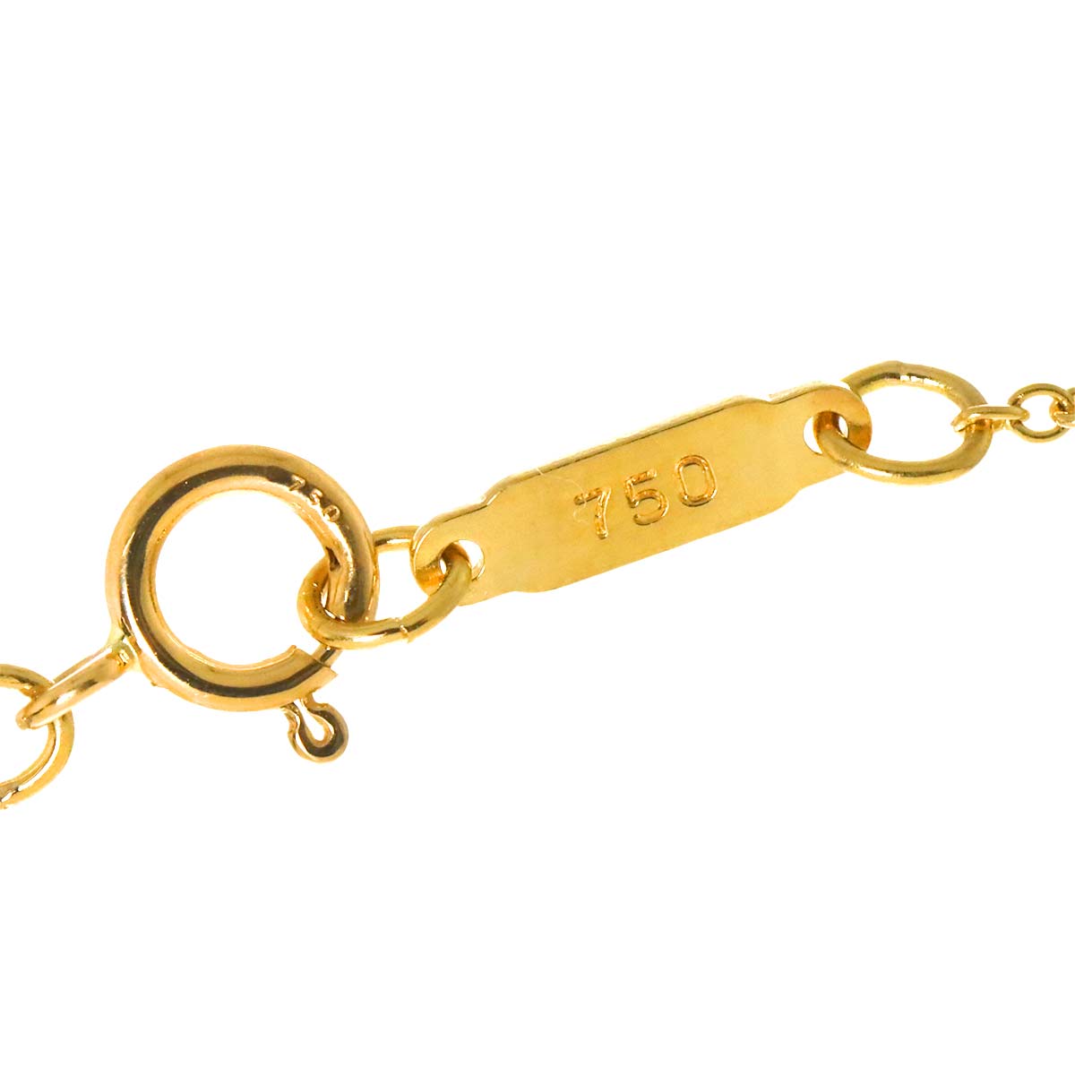 Signature Cross Diamond Necklace 18K YG 750