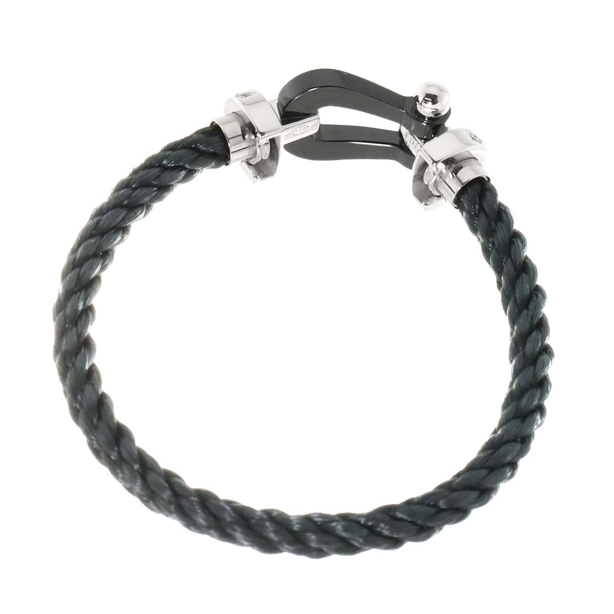 Force 10 LM Diamond Bracelet Ceramic 18K WG 750 Steel size14