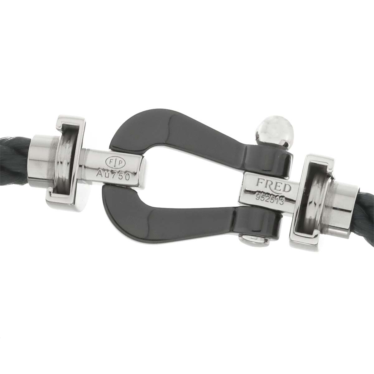 Force 10 LM Diamond Bracelet Ceramic 18K WG 750 Steel size14