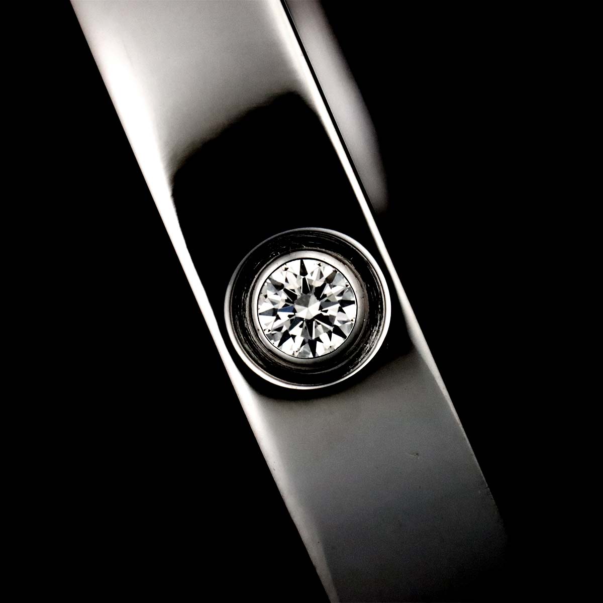 Love Bracelet Diamond 4P Bangle 18K WG 750 Size18