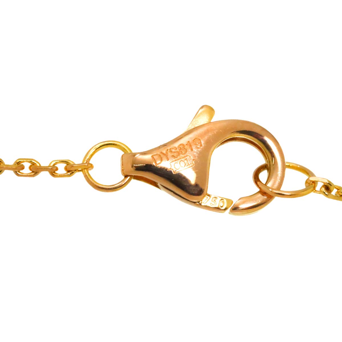 Caresse d Orchideespar Sapphire Diamond Necklace 18K PG 750